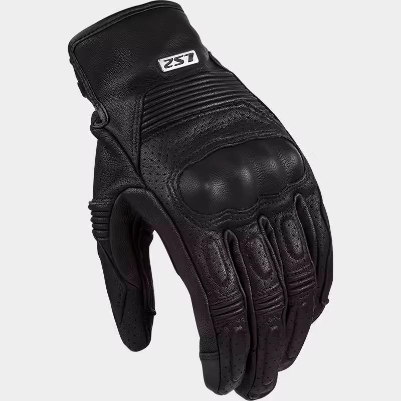 LS2 Duster Men’s Motorcycle Motorbike Leather Touring Gloves Touch Screen CE - Picture 3 of 13