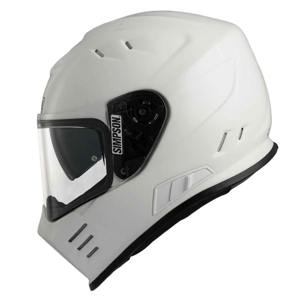 Simpson Venom Solid Motorcycle Motorbike Sports Biker Full Face Touring Helmet - Picture 10 of 13