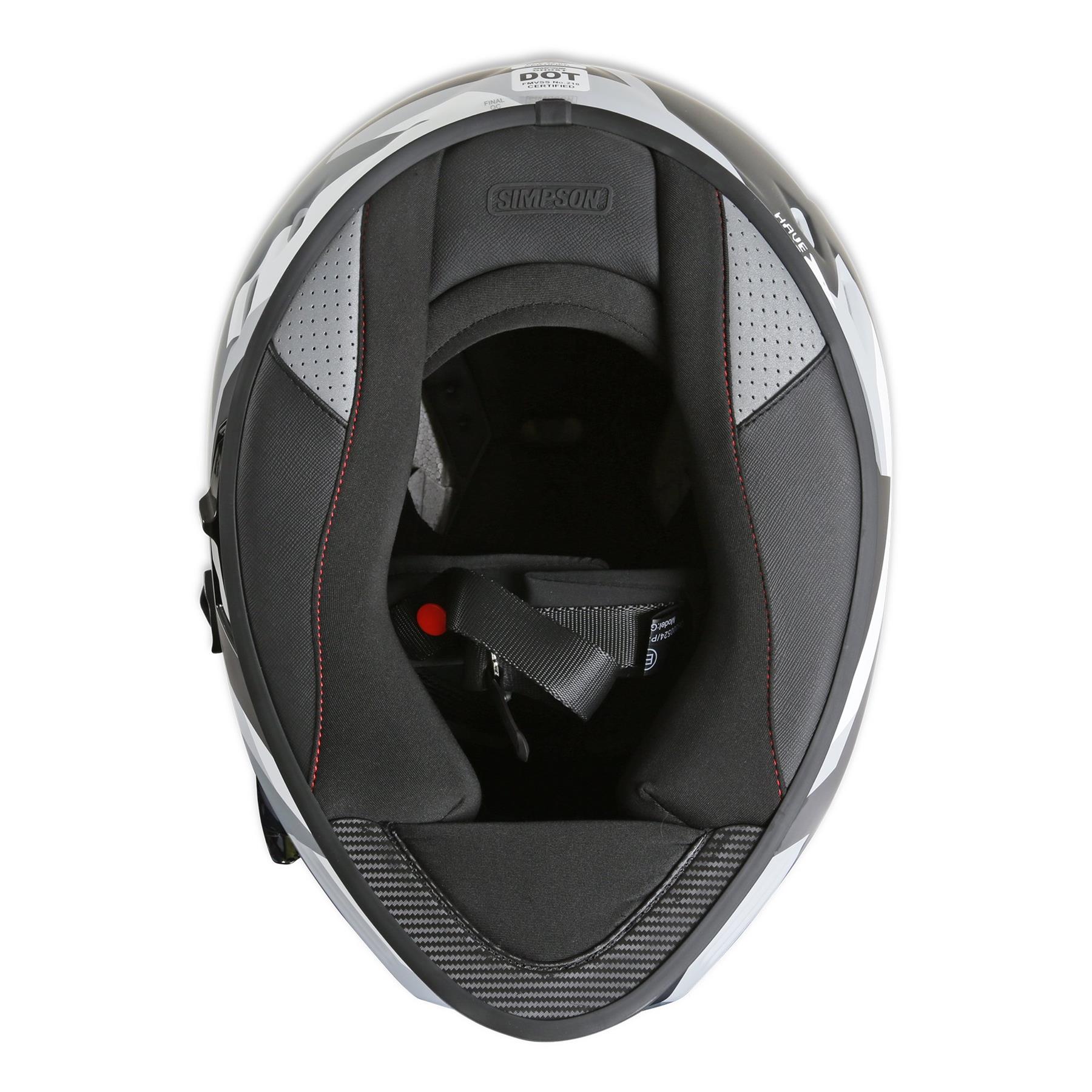 Simpson Venom Full Face Motorcycle Motorbike Sports Touring Helmet ECE 22-06 - Picture 15 of 15