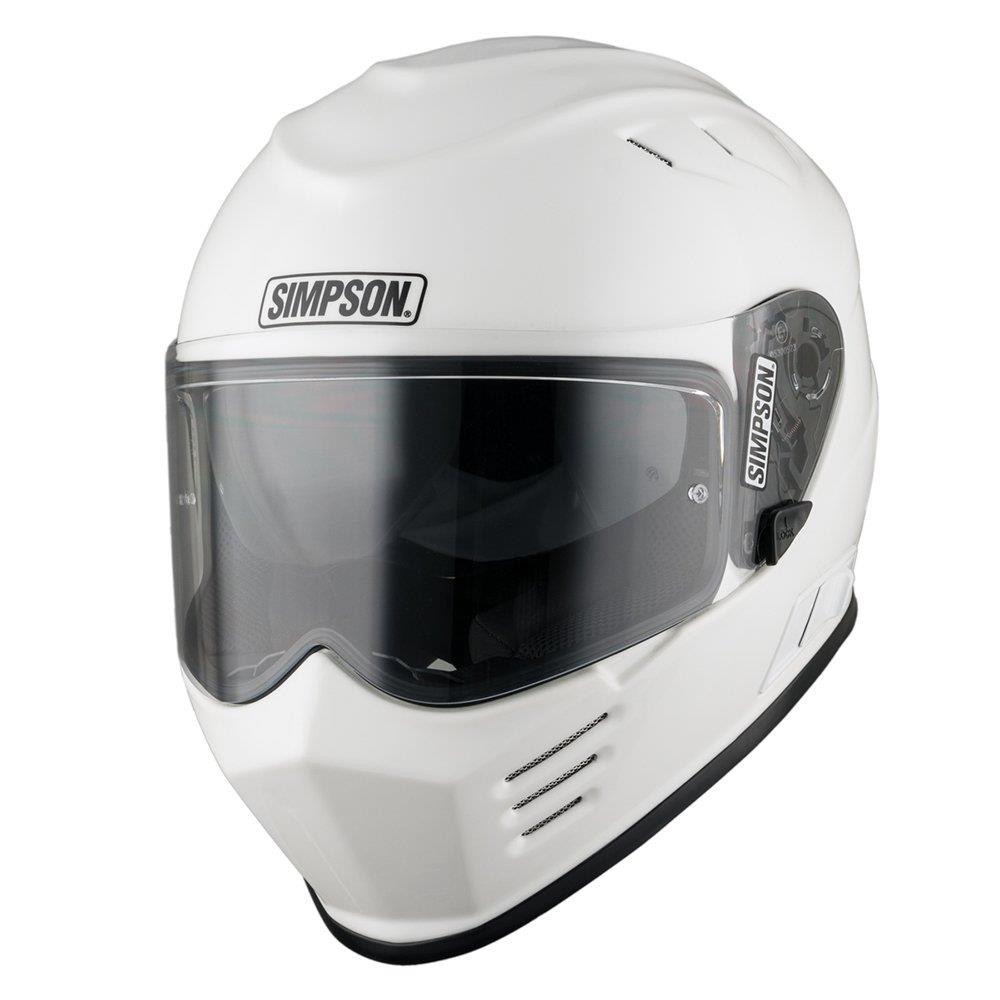 Simpson Venom Solid Motorcycle Motorbike Sports Biker Full Face Touring Helmet - Picture 7 of 13