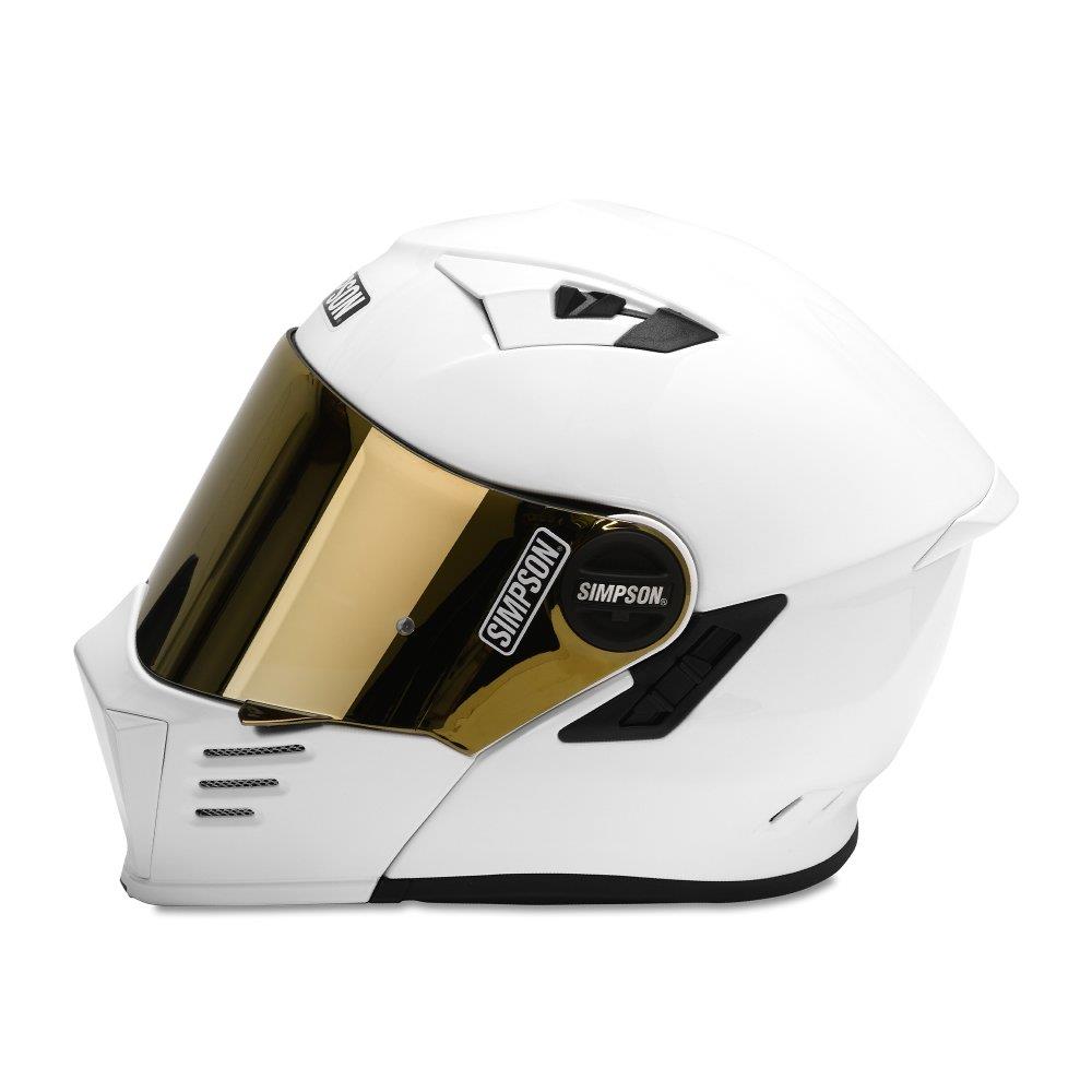 Simpson Darksome Solid Motorcycle Motorbike Modular flip-up Helmet ECE-22.06 - Picture 15 of 15