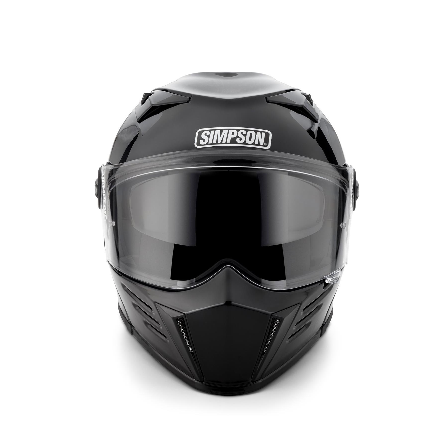 Simpson Darksome Solid Motorcycle Motorbike Modular flip-up Helmet ECE-22.06 - Picture 8 of 15