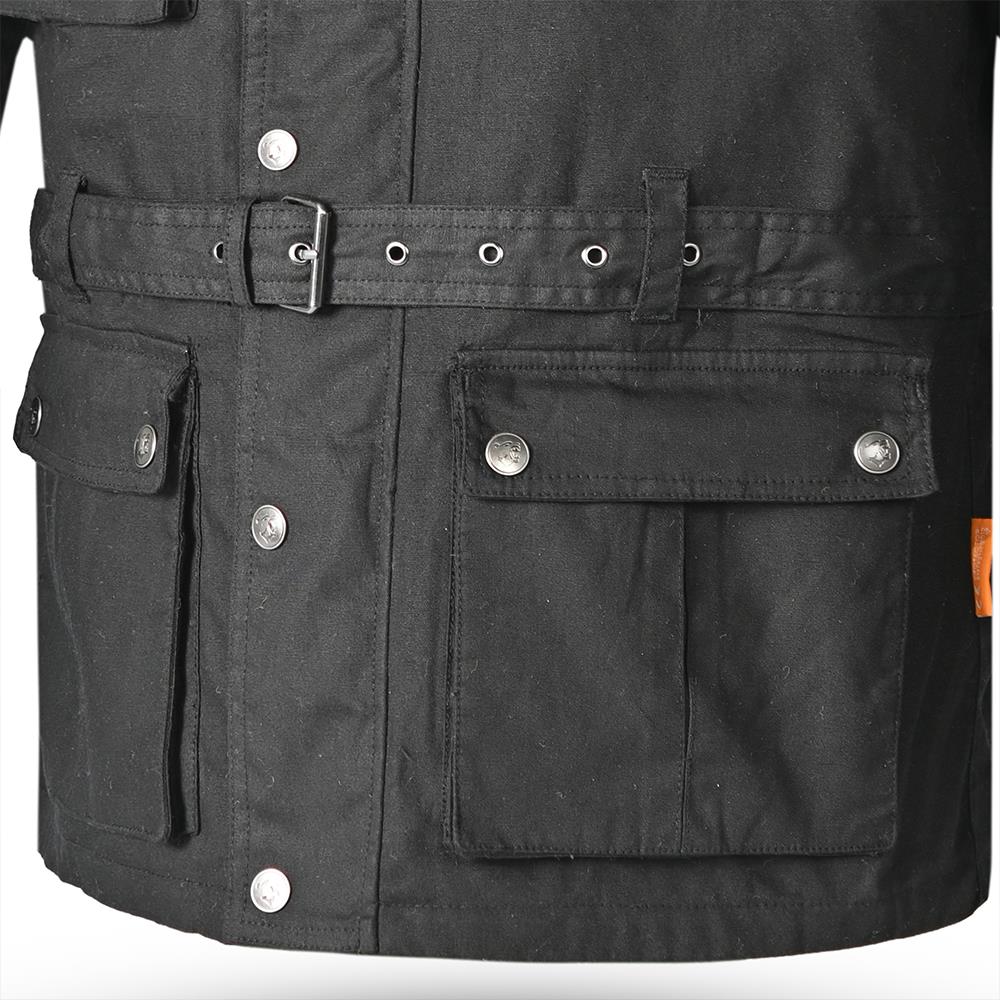 BELA Tectical Wax Cotton Urban Touring Men’s Motorcycle Motorbike Jacket Vintage - Picture 11 of 25