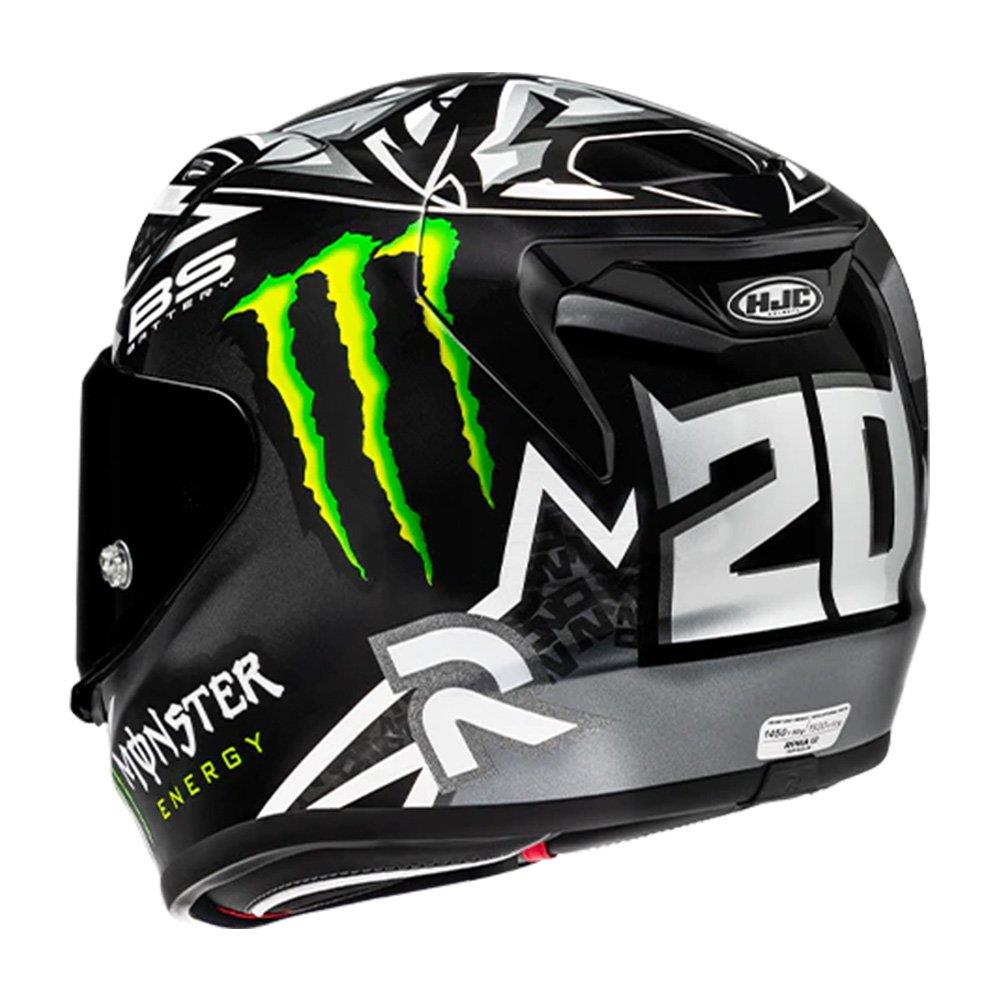 HJC RPHA 12 Fabio Quartararo El Diablo MotoGP Helmet - ECE R22.06 Replica Black - Picture 3 of 5