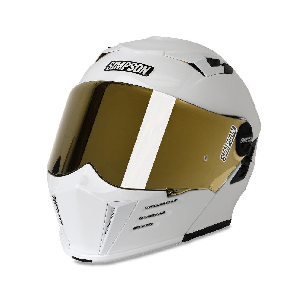 Simpson Darksome Solid Motorcycle Motorbike Modular flip-up Helmet ECE-22.06 - Picture 14 of 15