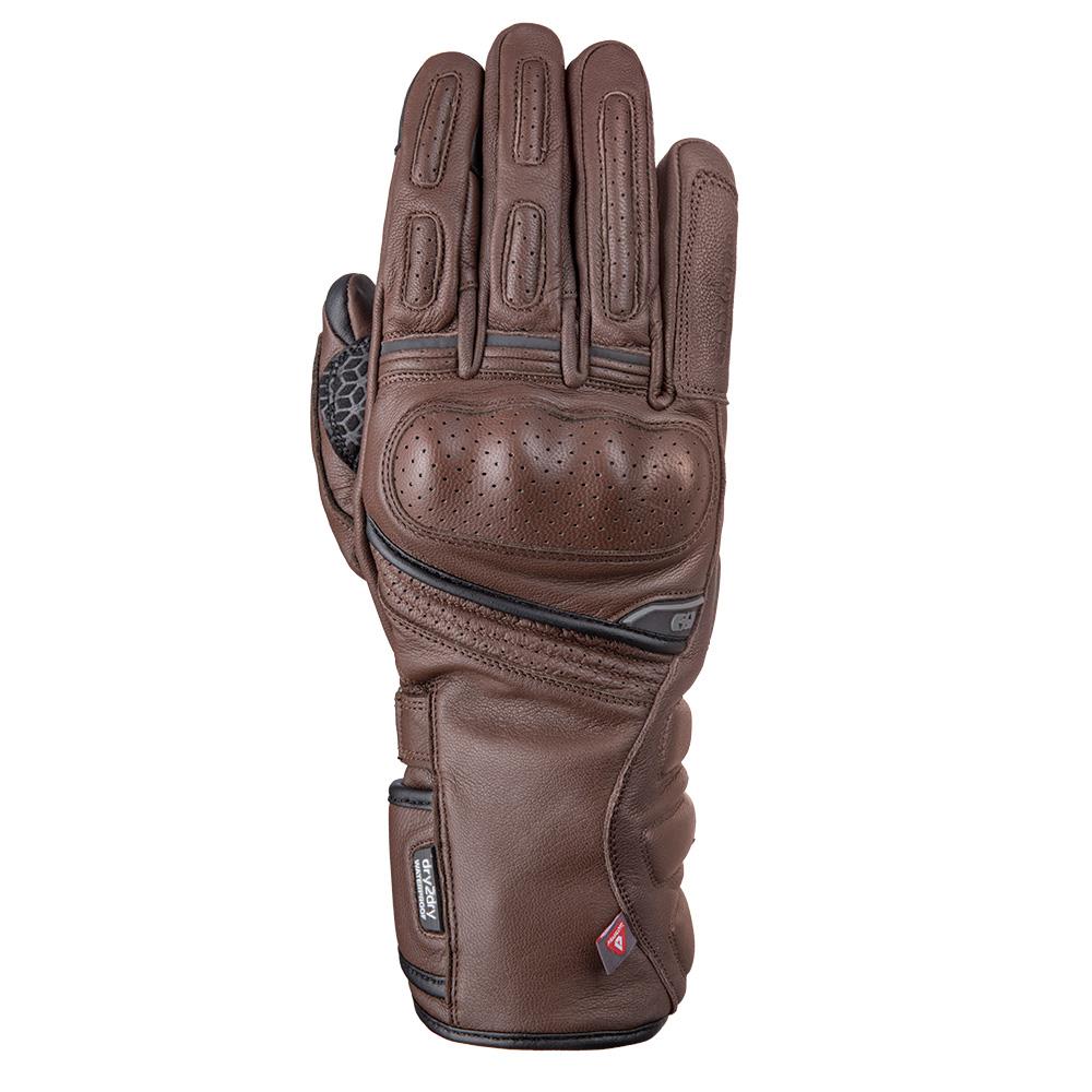 Oxford Hamilton Waterproof Leather Mens Motorbike Winter Riding Gloves CE - Picture 3 of 12
