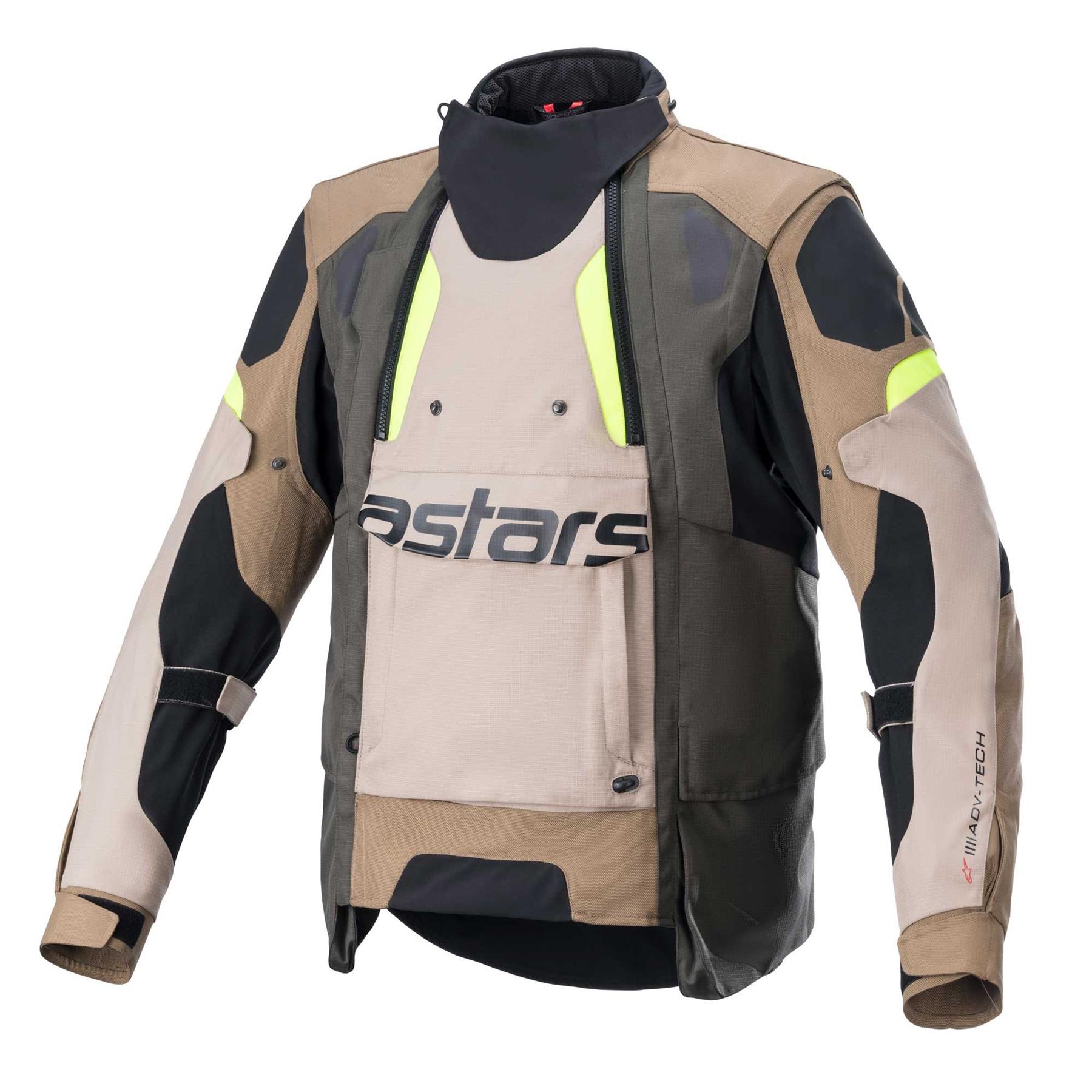 Alpinestars Halo Dark Khaki Sand Yellow Fluo