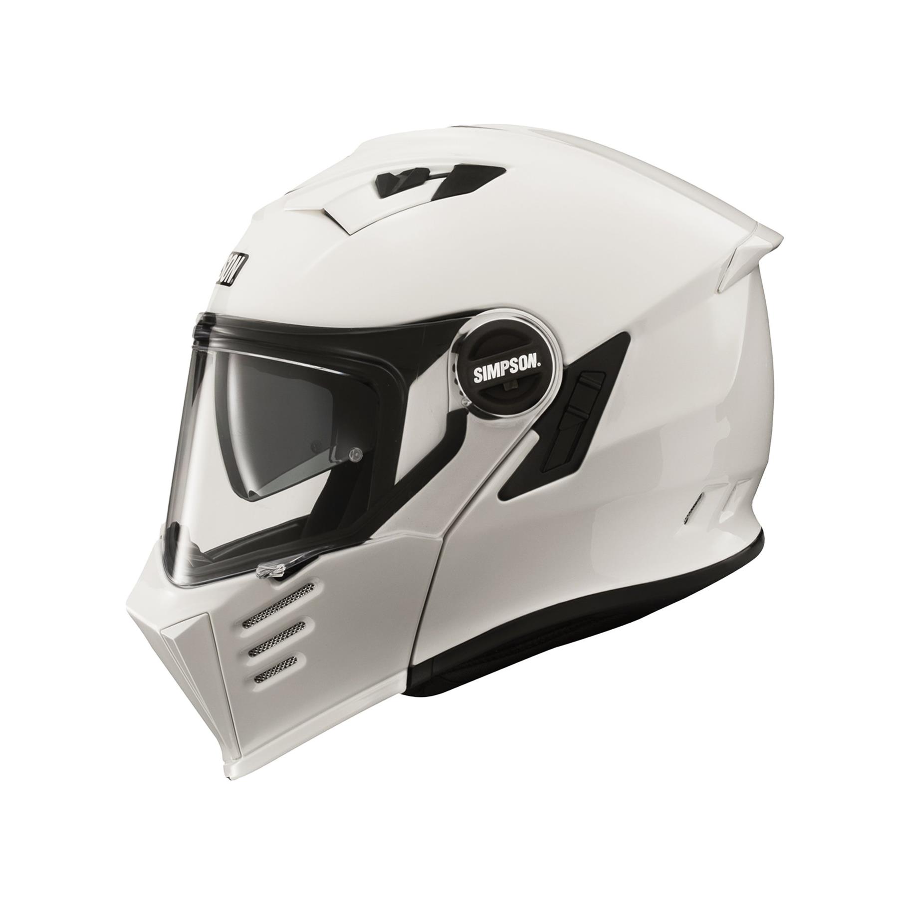 Simpson Darksome Solid Motorcycle Motorbike Modular flip-up Helmet ECE-22.06 - Picture 13 of 15