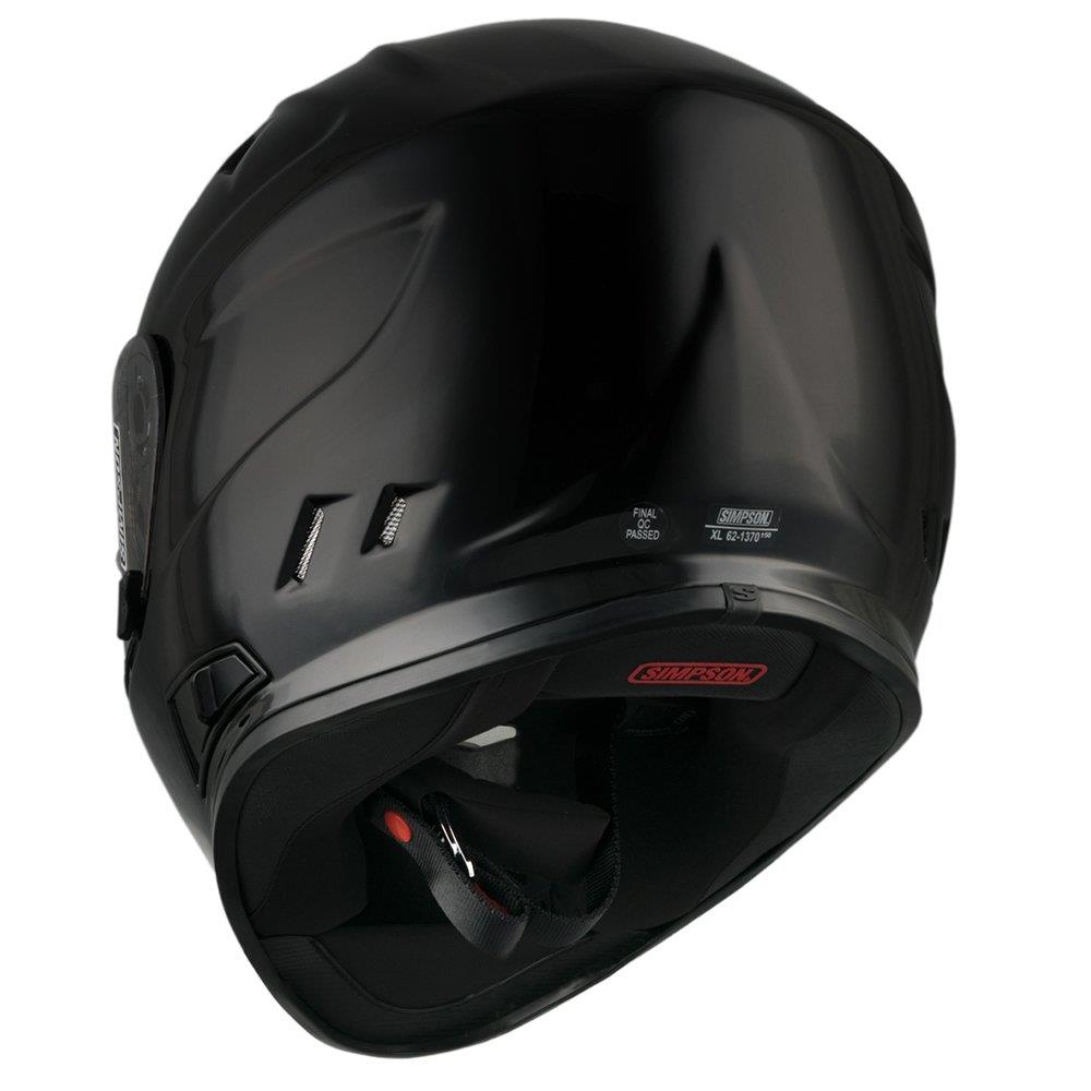 Simpson Venom Solid Motorcycle Motorbike Sports Biker Full Face Touring Helmet - Picture 6 of 13