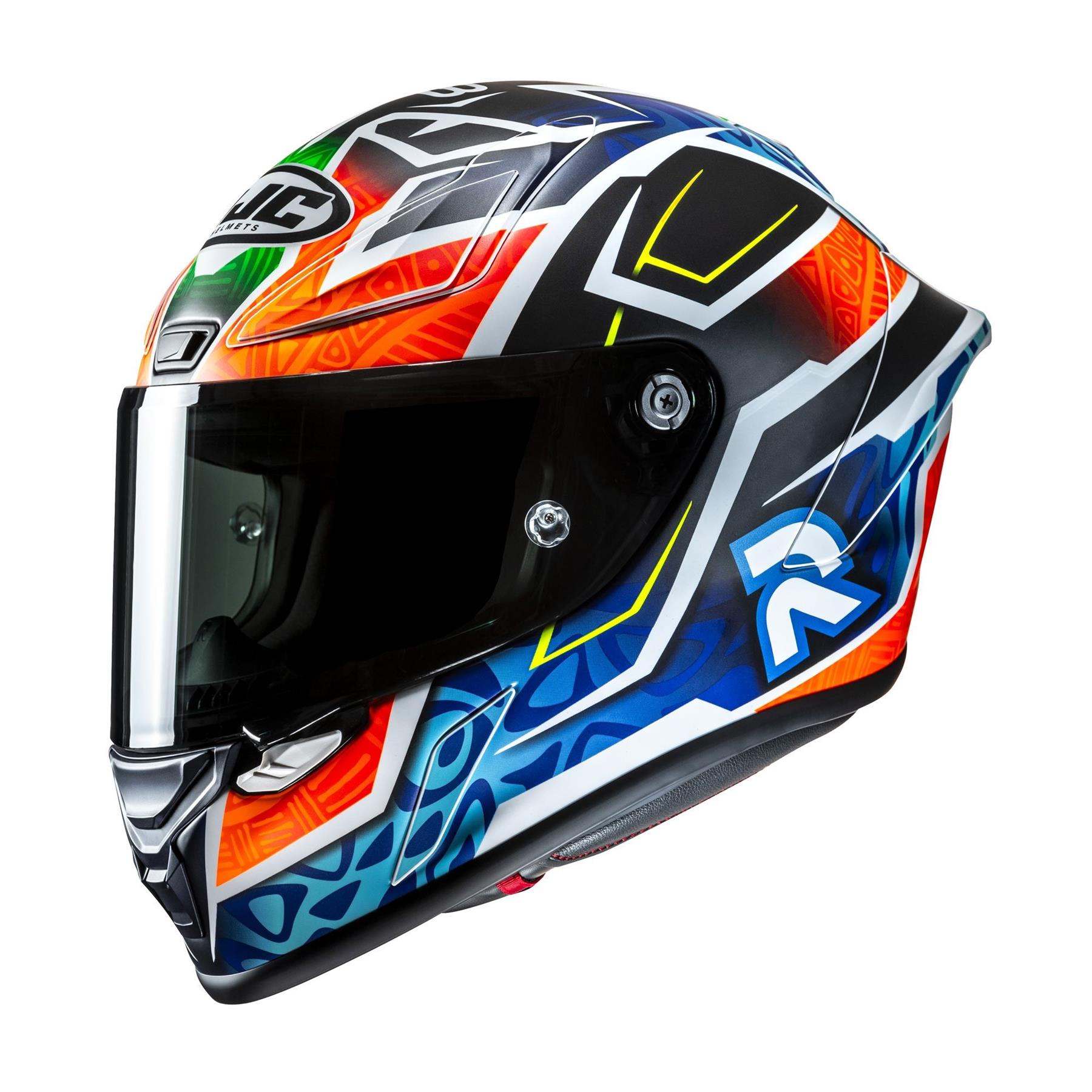HJC RPHA 1 Binder Replica FIM Sports Motorcycle Motorbike Racing Track Helmet - Picture 3 of 7