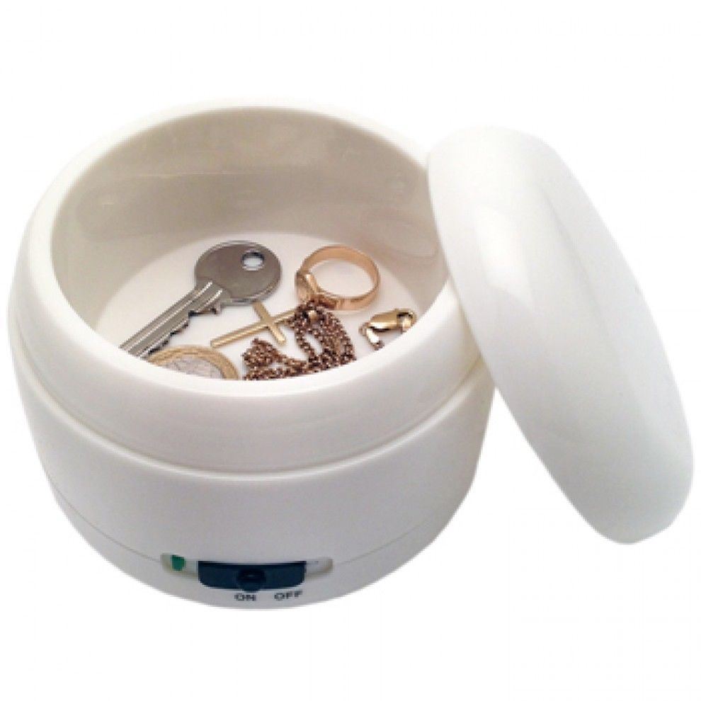 ULTRASONIC ENERGY JEWELLERY CLEANER RING NECKLACE BRACELET WATCH SILVER