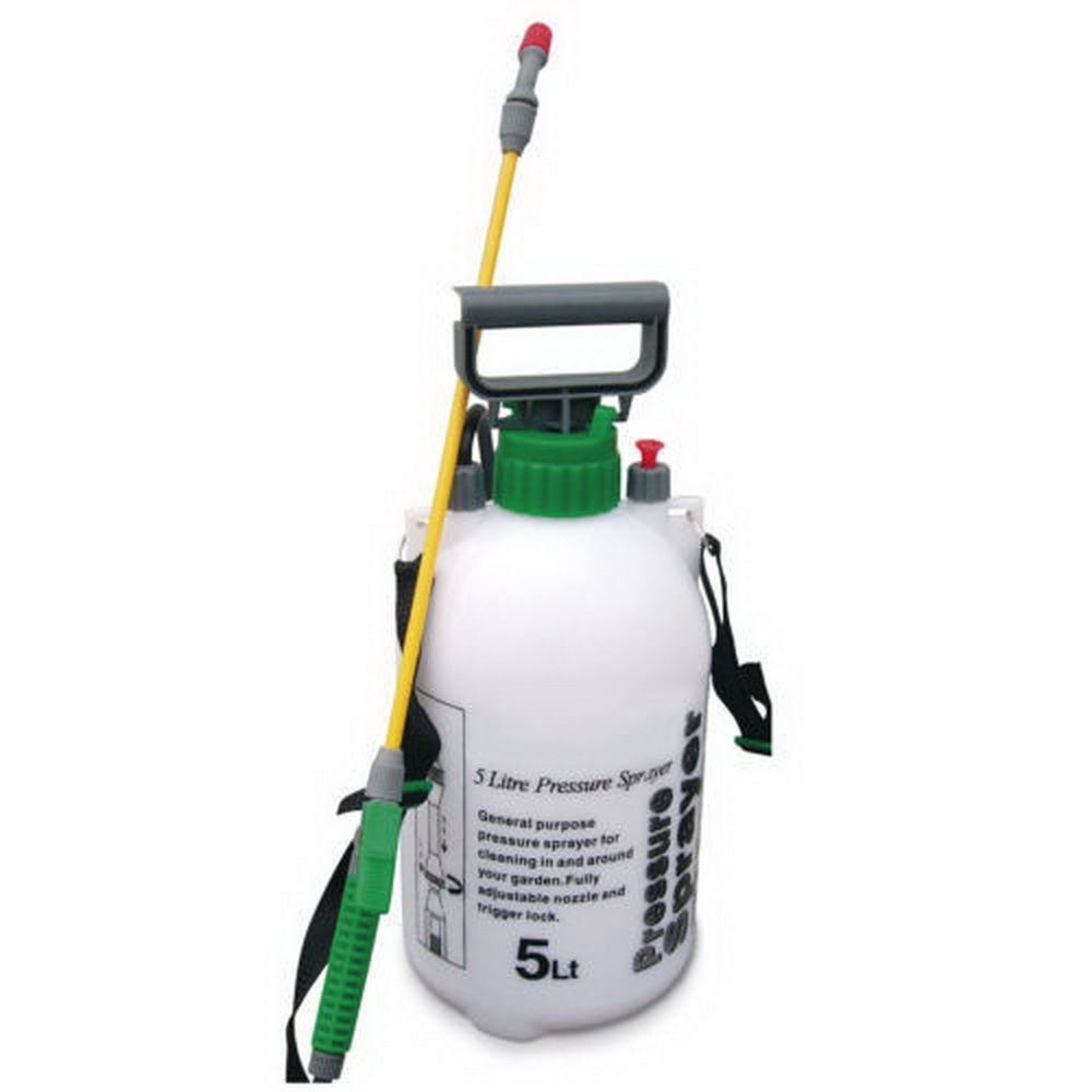 5 LITRE GARDEN SPRAYER WEED KILLER 5L CHEMICAL KNAPSACK PRESSURE SPRAY