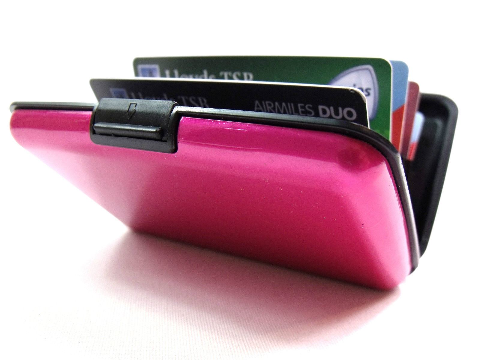 RFID Scan Protected Hard Case Aluminium Security Wallet Bank Credit