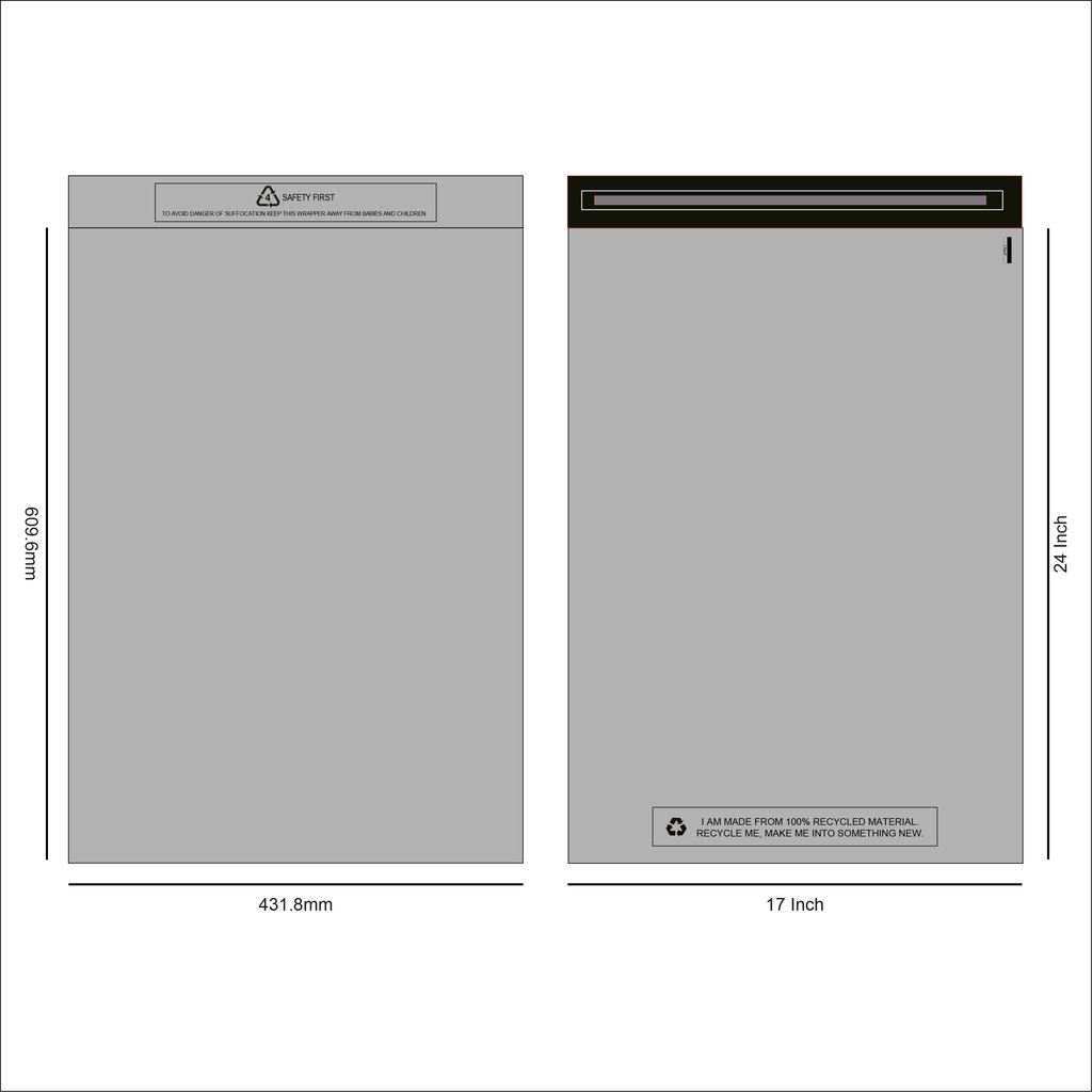 Lotus Grey Recycled Postal Bags-Self-Seal, Eco-Friendly Parcel Mailing & Packing - Picture 32 of 55
