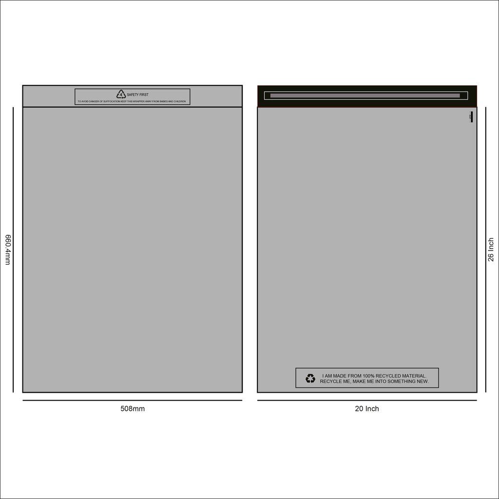 Lotus Grey Recycled Postal Bags-Self-Seal, Eco-Friendly Parcel Mailing & Packing - Picture 35 of 55