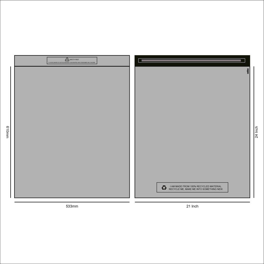 Lotus Grey Recycled Postal Bags-Self-Seal, Eco-Friendly Parcel Mailing & Packing - Picture 38 of 55