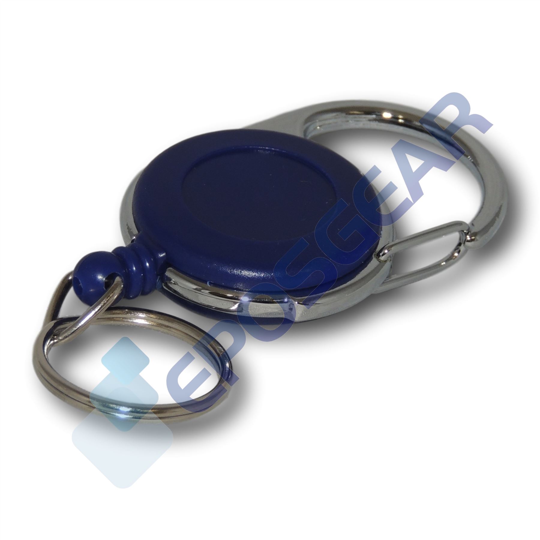 Retractable Reel Recoil Key Ring Chain Cord Clip Ski Pass ID Card Badge