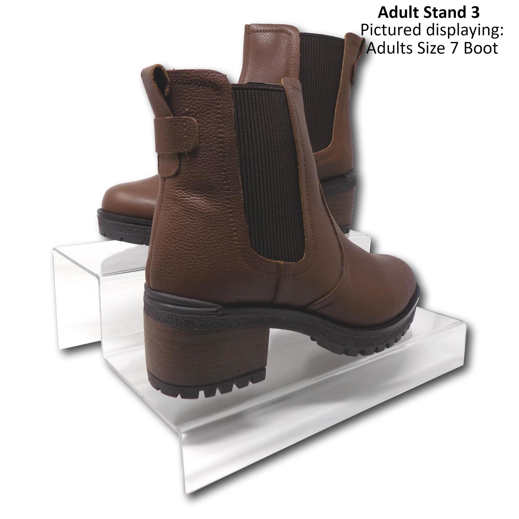 2 Tier Step Shoe Display Stand Risers - 10 Sizes Available - Picture 8 of 11