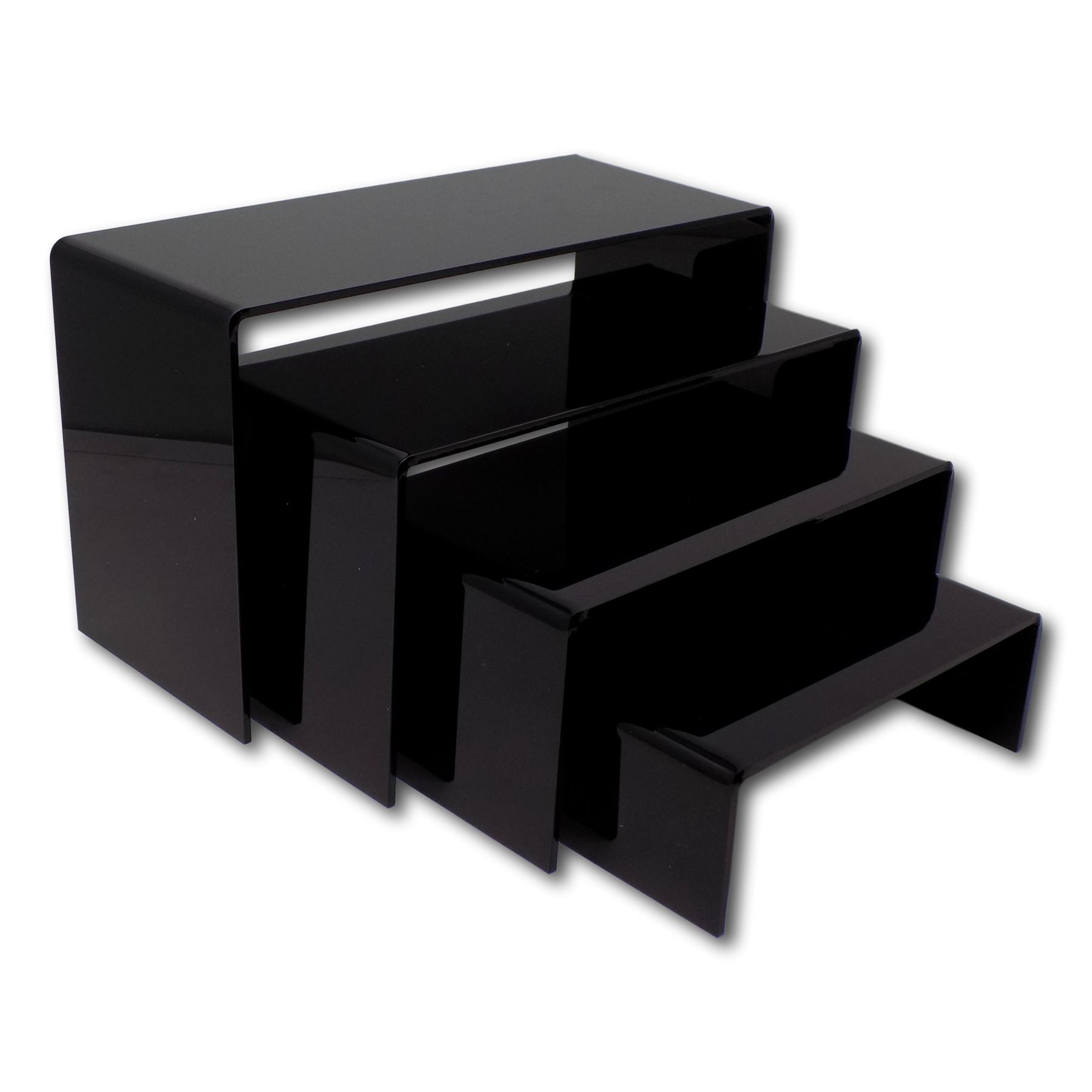 Nesting Plinths Acrylic Retail Riser Counter Exhibition Display Stand Shelves - Picture 3 of 8