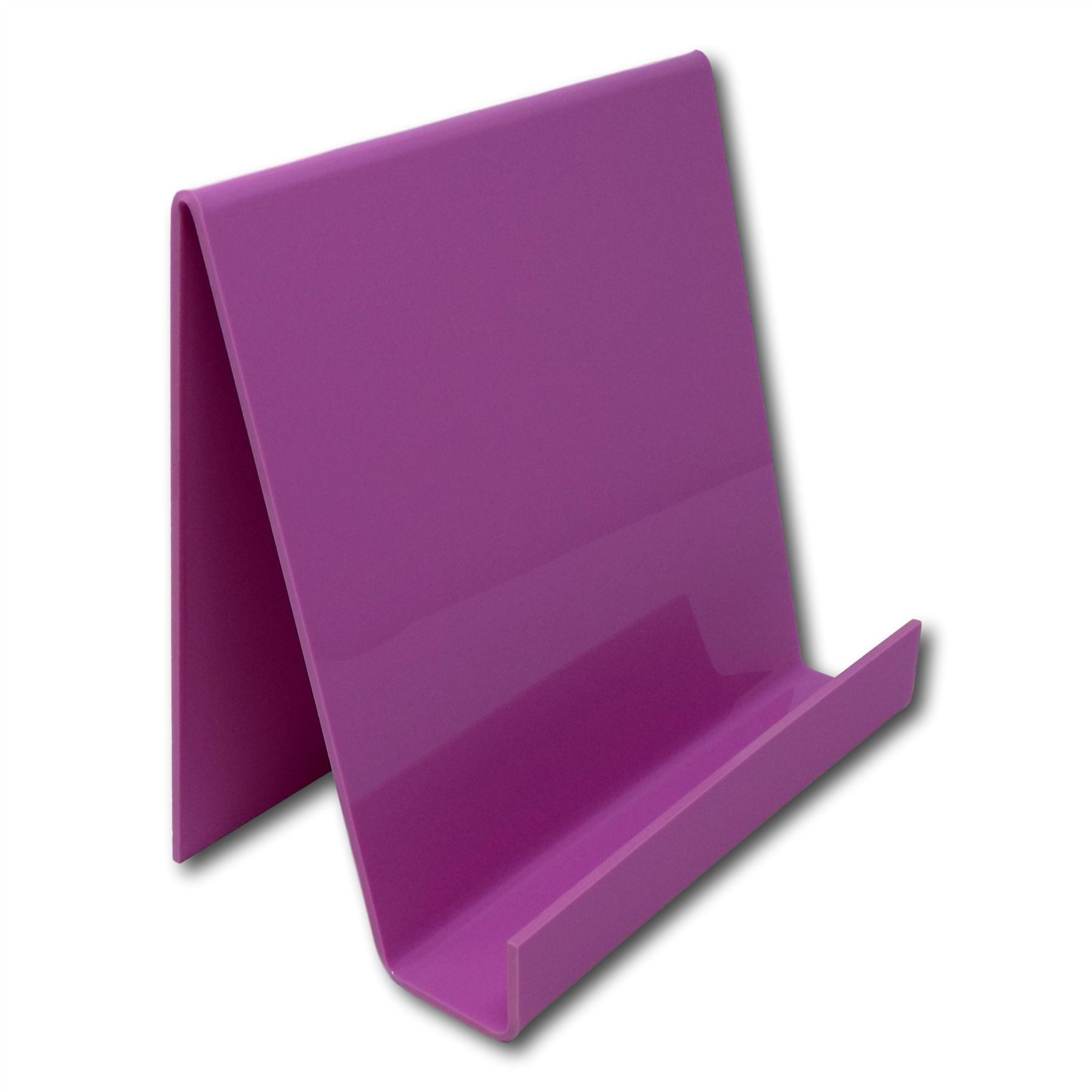 Pastel Coloured Plastic Acrylic Perspex Book Plate Retail Display Stand