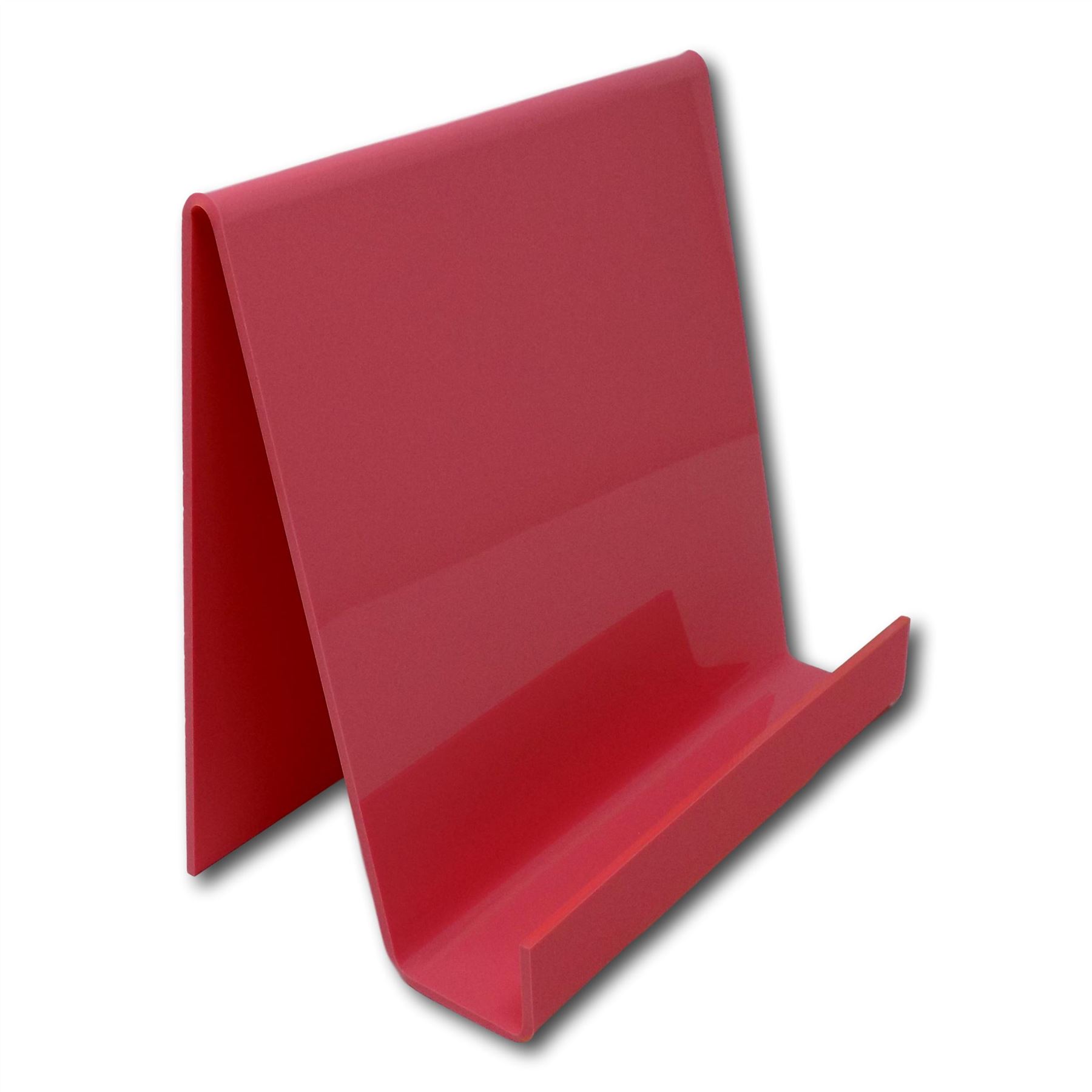 Pastel Coloured Plastic Acrylic Perspex Book Plate Retail Display Stand