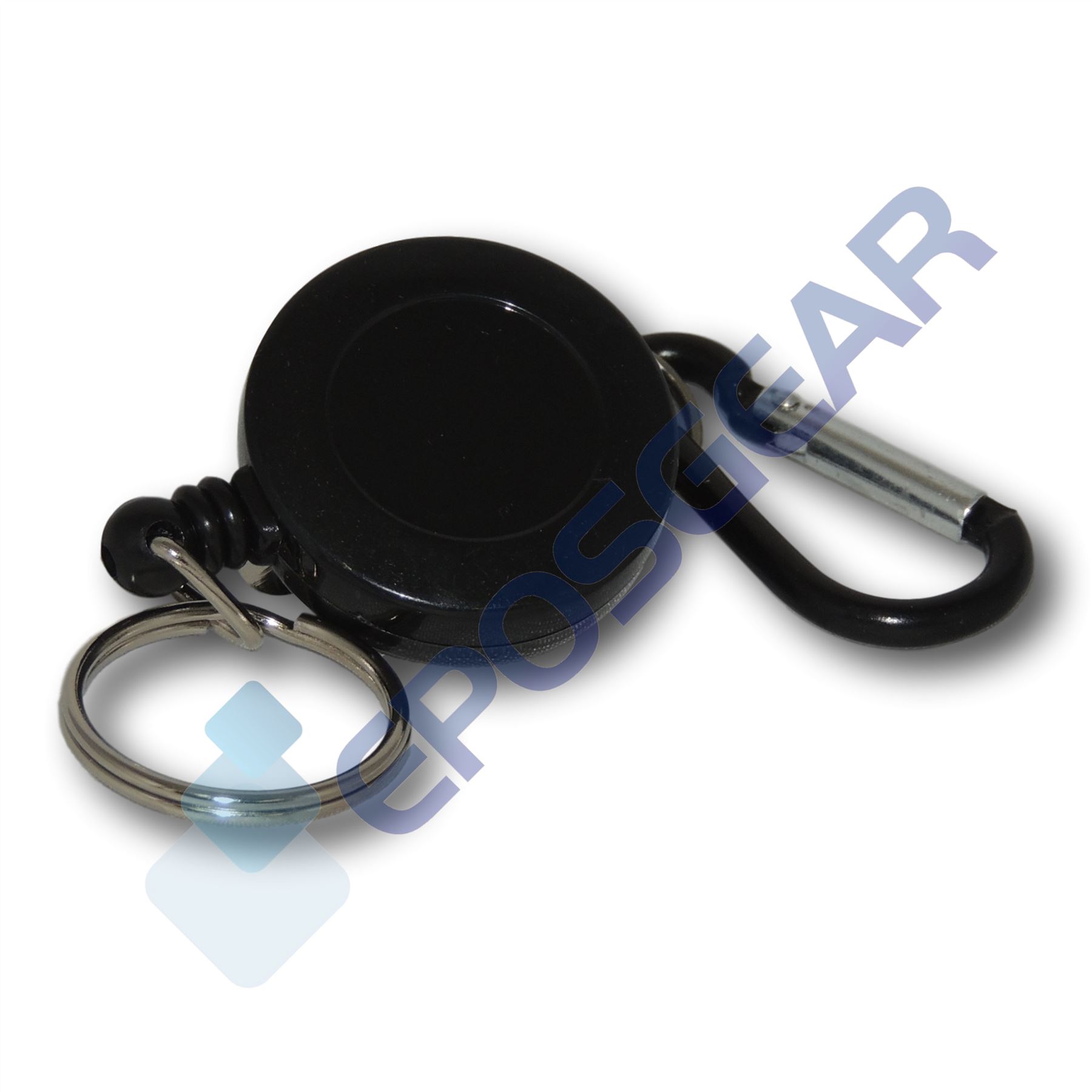 Retractable Reel Recoil Key Ring Chain Cord Clip Ski Pass ID Card Badge