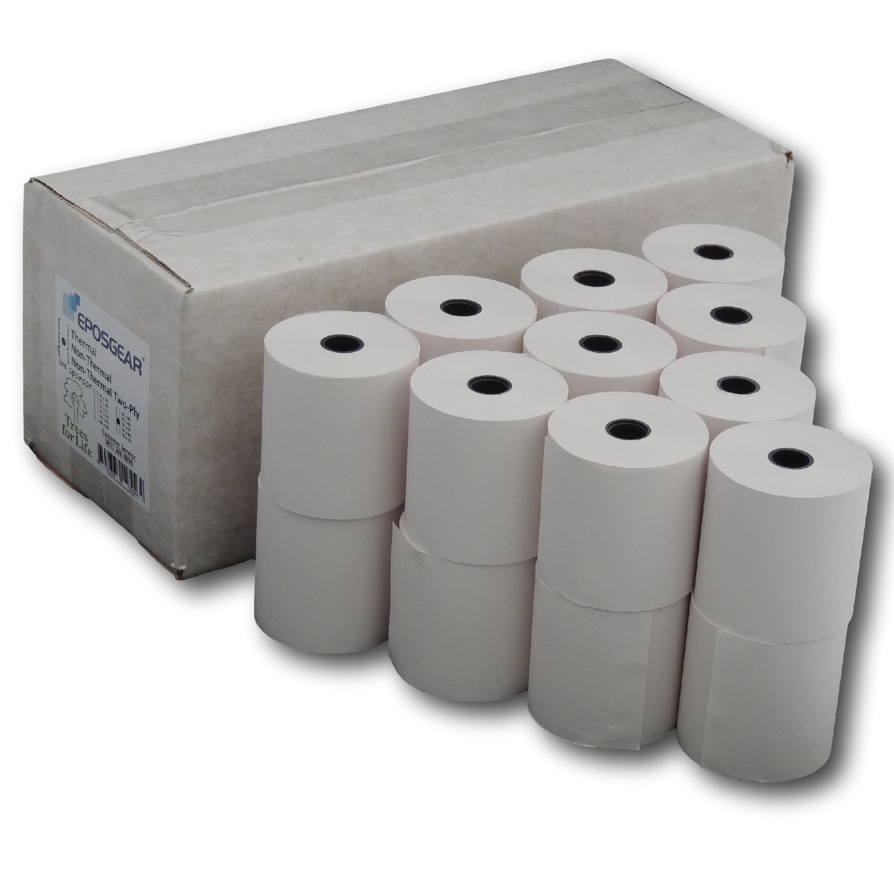 SMCO 20 Rolls 57mm x 57mm 57x57 Thermal Paper Till Cash Register Machine Receipt Printer Rolls Price includes VAT