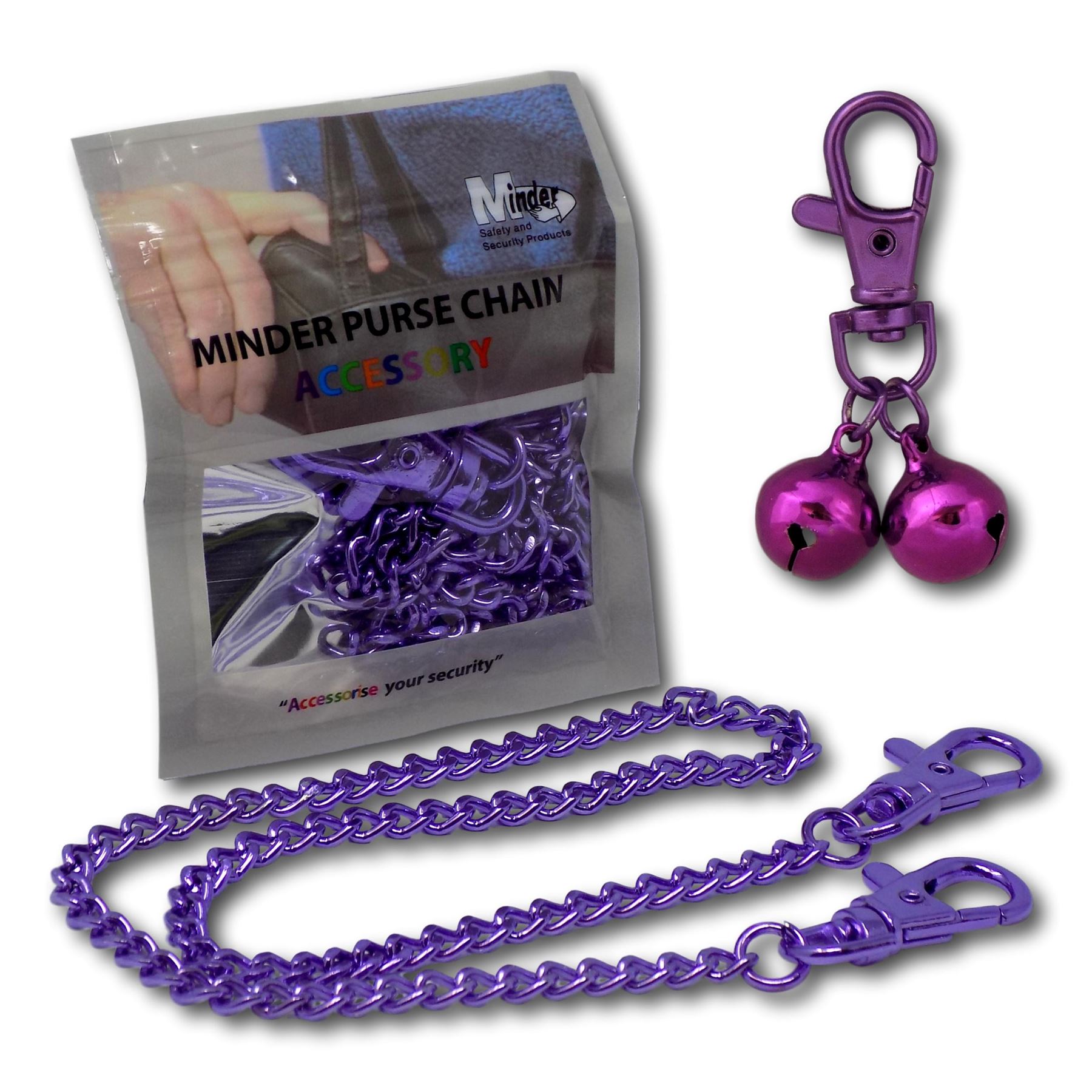 Minder Bell Accessories Handbag Purse Wallet Theft Security Bells