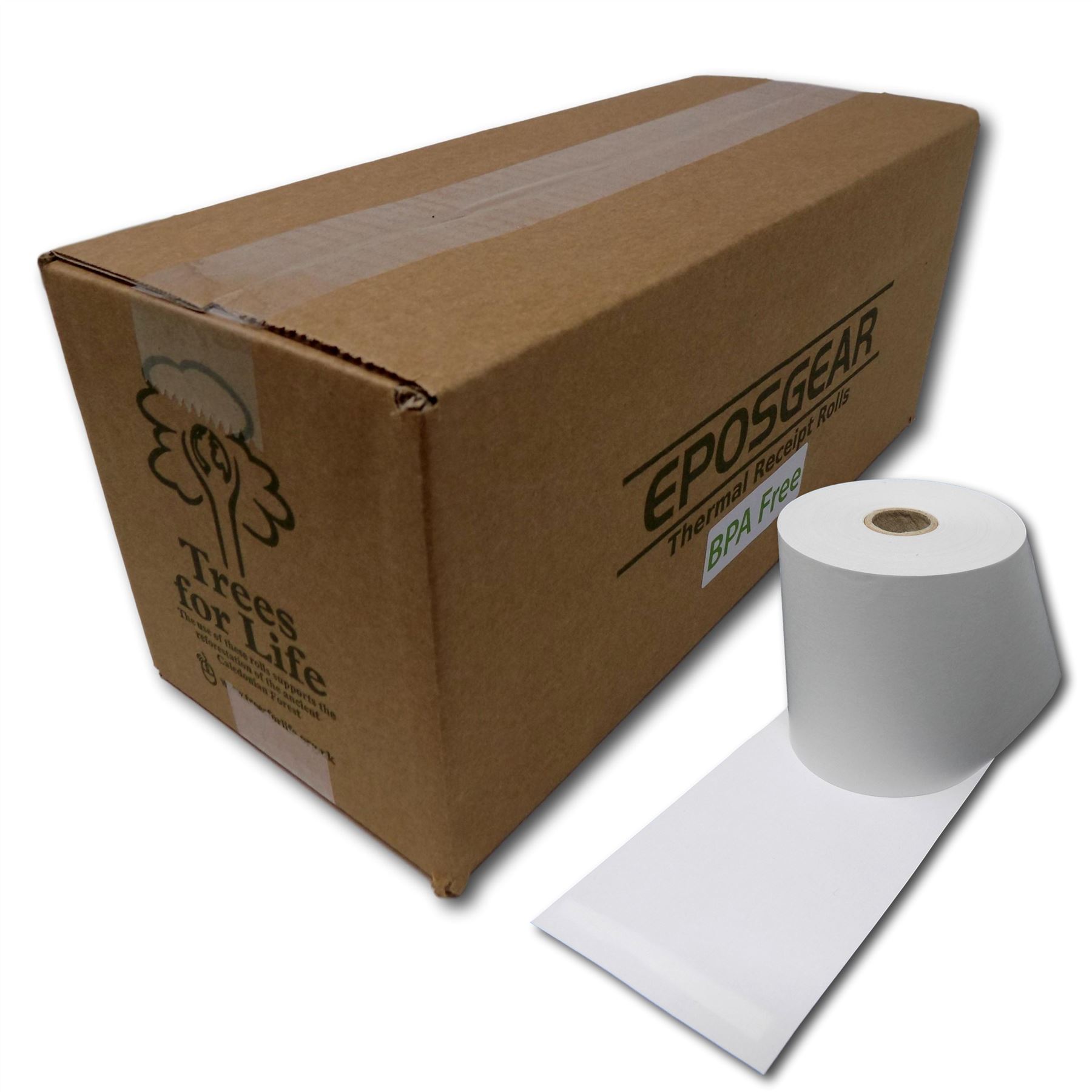 80 80mm x 80mm 80x80mm privo di BPA carta termica fino a Epos stampante ricevuta ROLLS