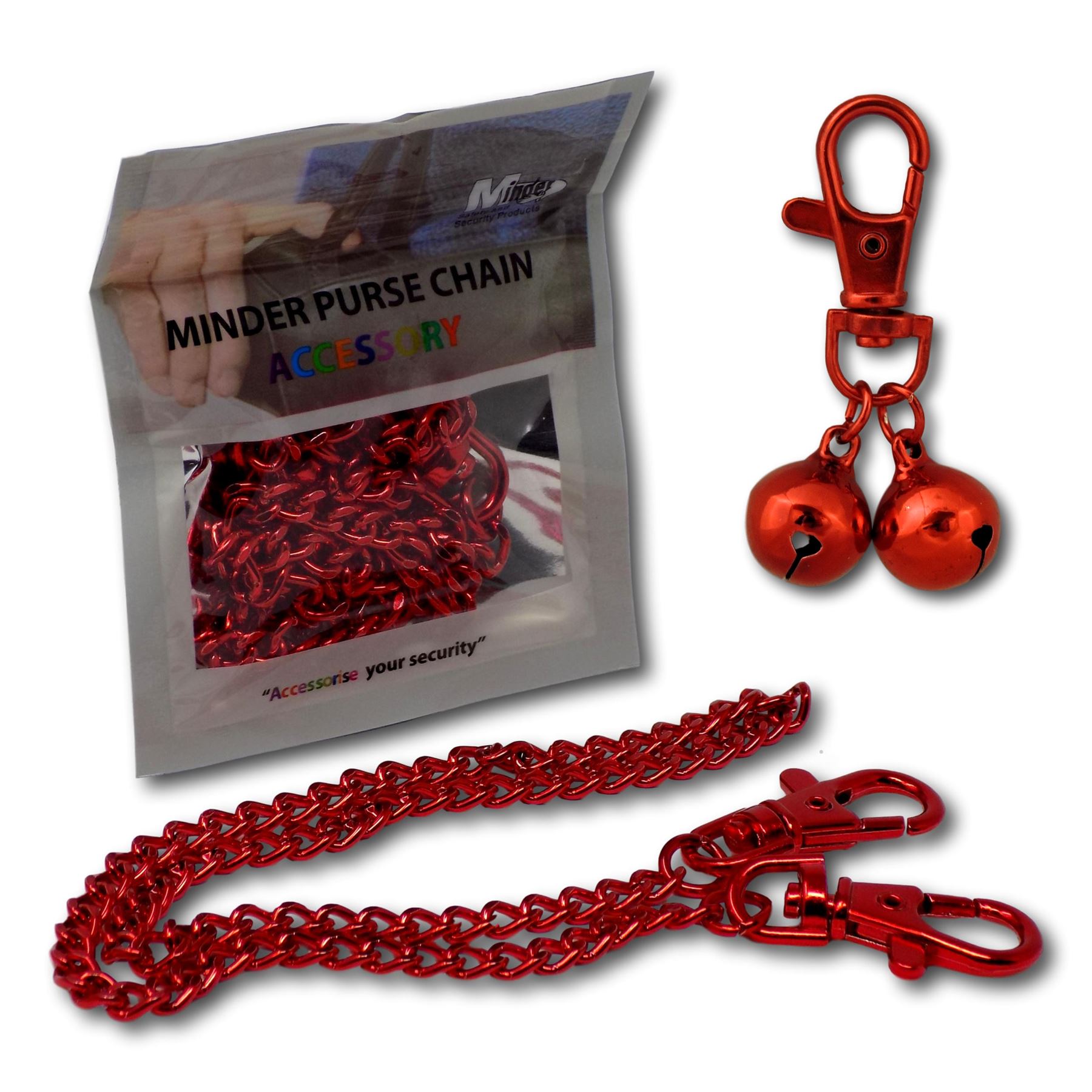 Minder Bell Accessories Handbag Purse Wallet Theft Security Bells
