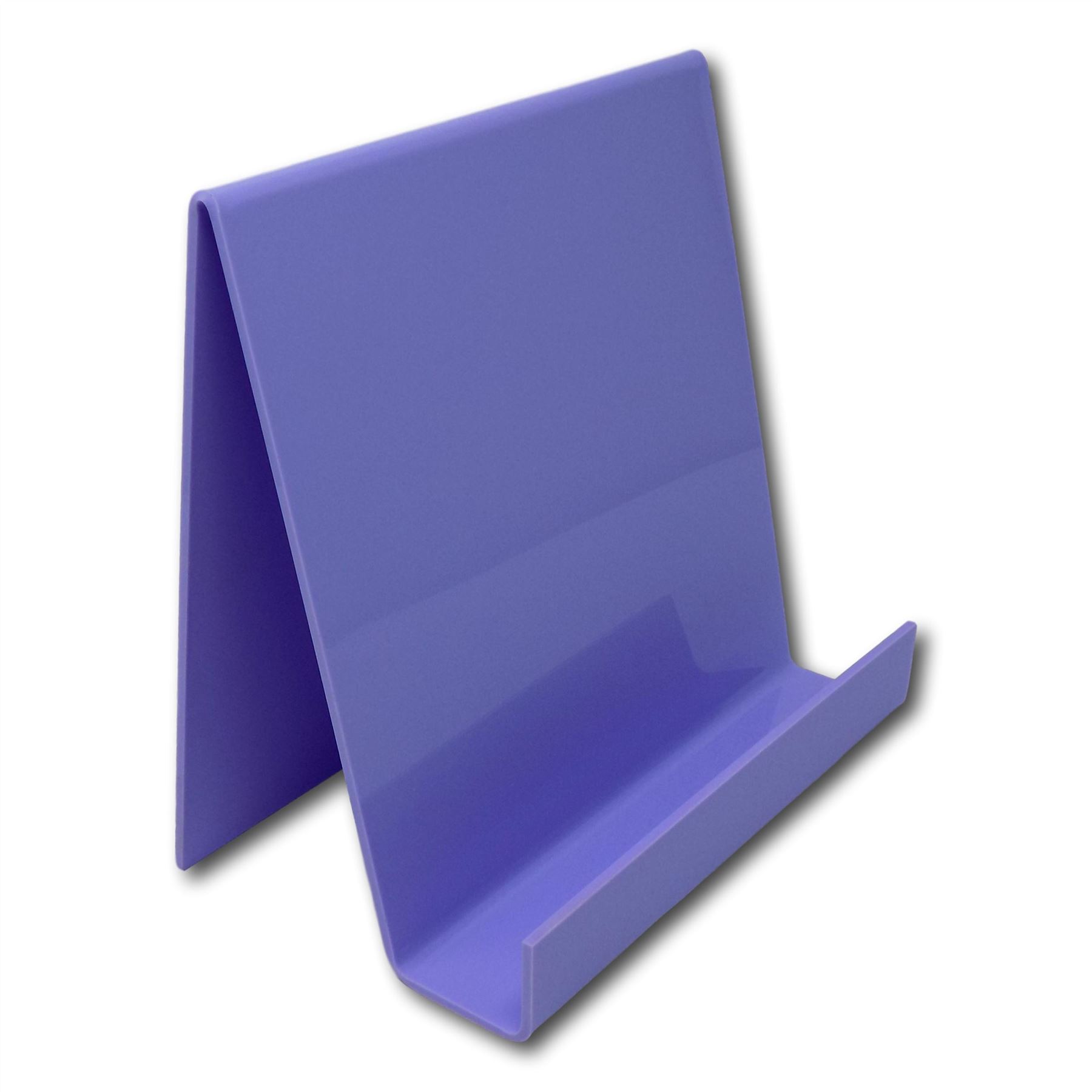 Pastel Coloured Plastic Acrylic Perspex Book Plate Retail Display Stand