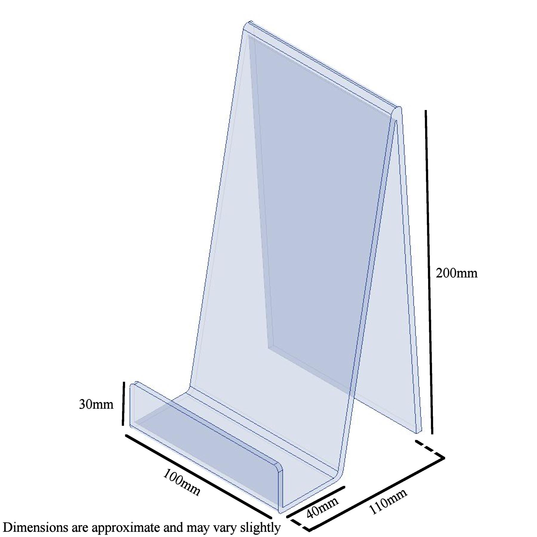 Book, Plate, Phone, Tablet Acrylic Display Stand Perspex Retail Cookbook Holder - Picture 9 of 12
