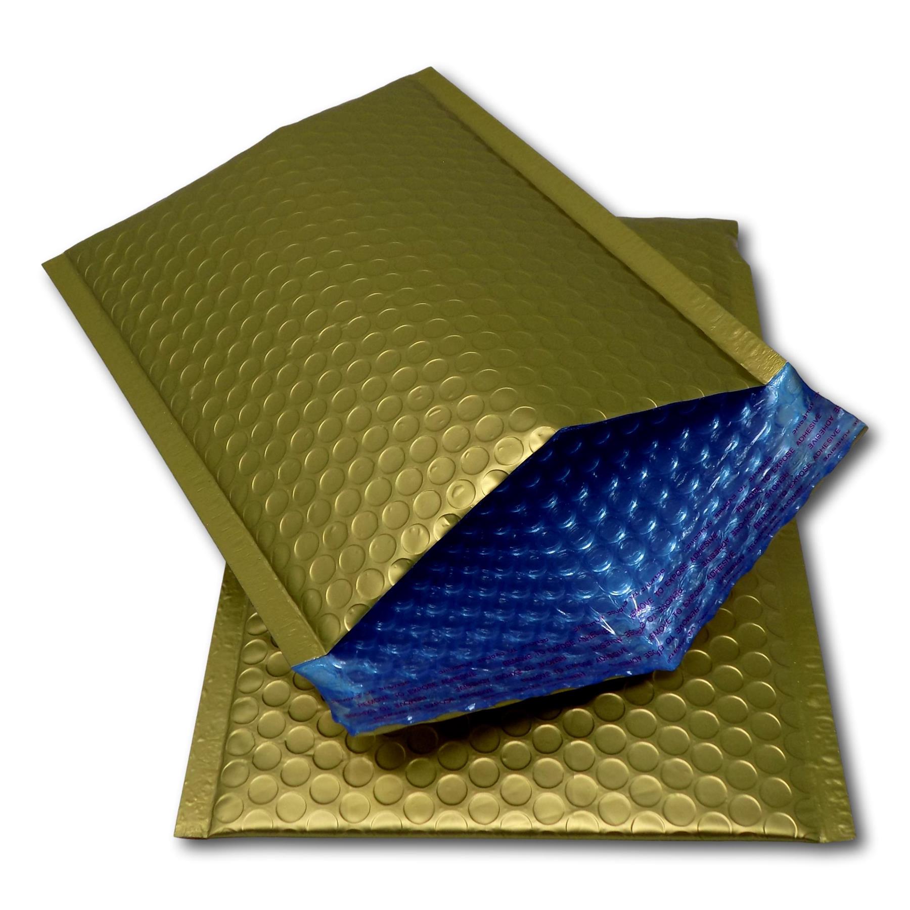 Matt Matte Metallic Foil Bubble Wrap Lined Padded Mailing Gift Bags
