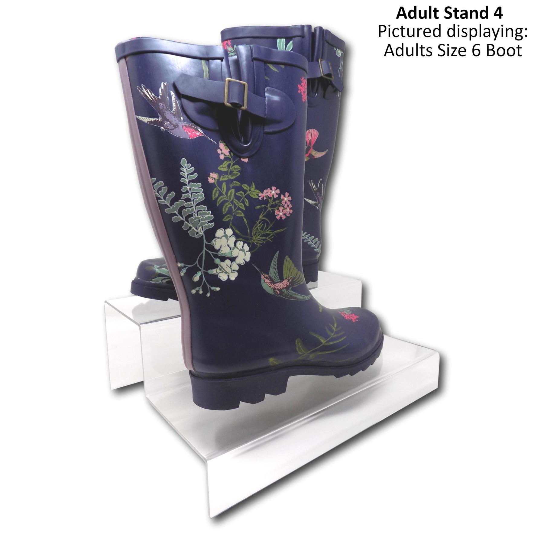 2 Tier Step Shoe Display Stand Risers - 10 Sizes Available - Picture 9 of 11