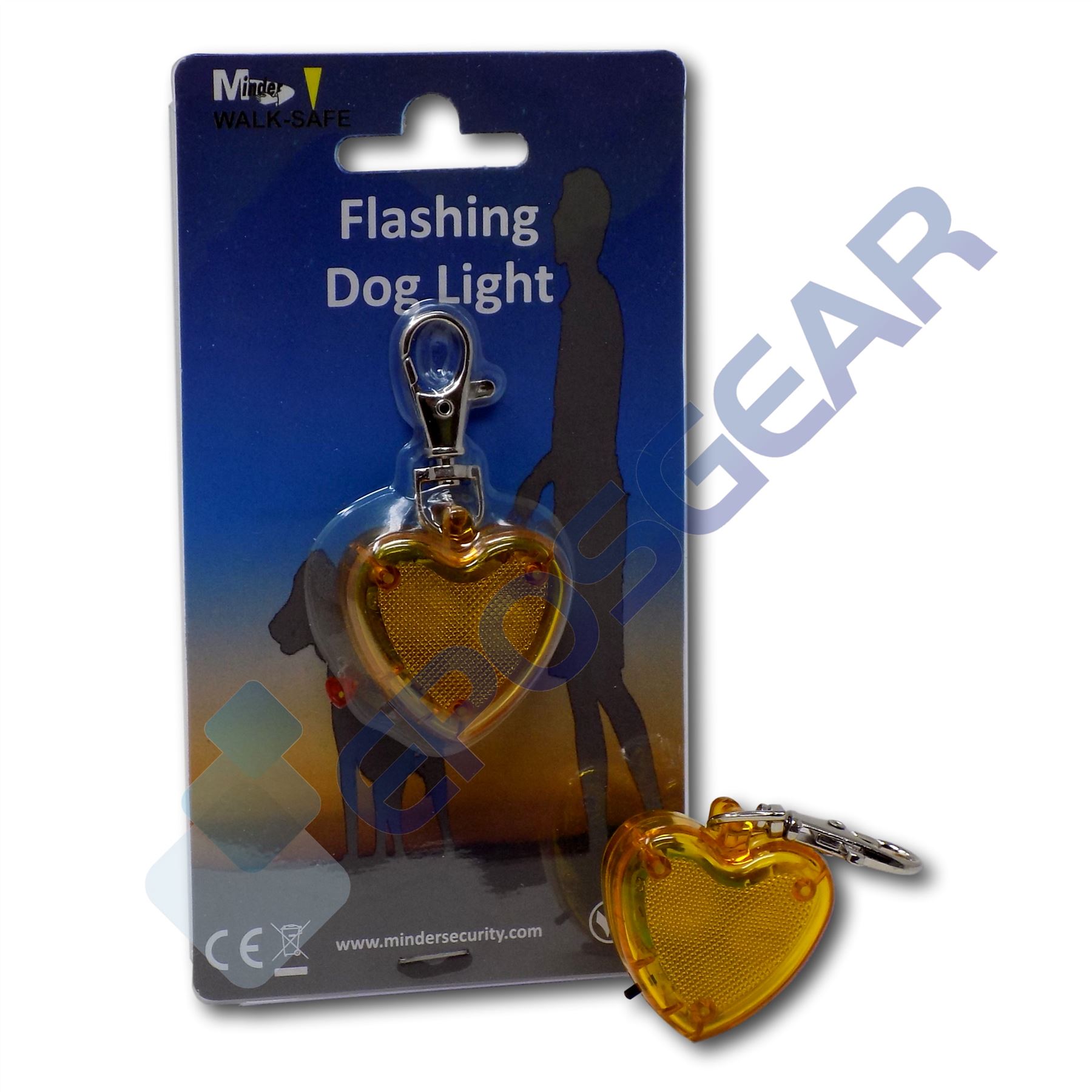 Minder WalkSafe Dog Walking Flashing Reflective Collar Lead Safety