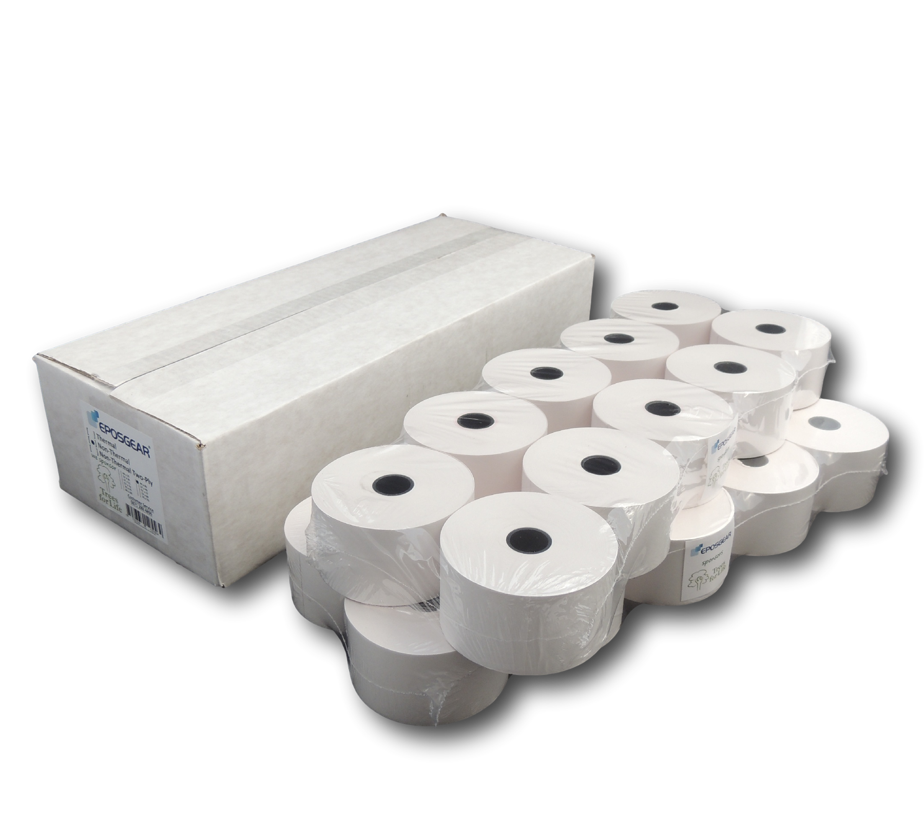 44mm x 80mm 44x80mm Single Ply Paper Cash Register Till Printer Receipt Rolls - Picture 3 of 9