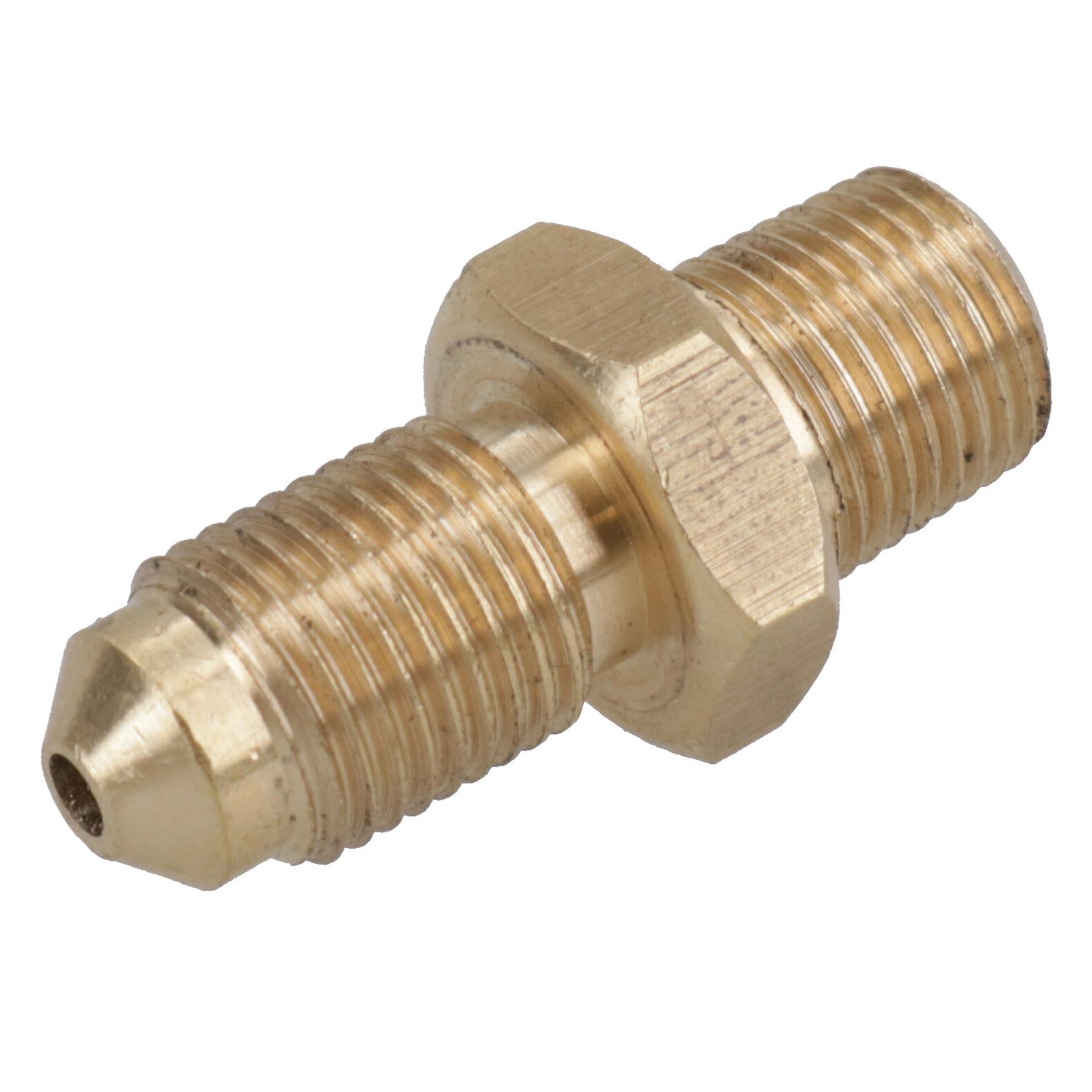 Conector adaptador tubo embrague freno hidráulico latón 1/8 – 1/8 rosca macho - Imagen 14 de 21