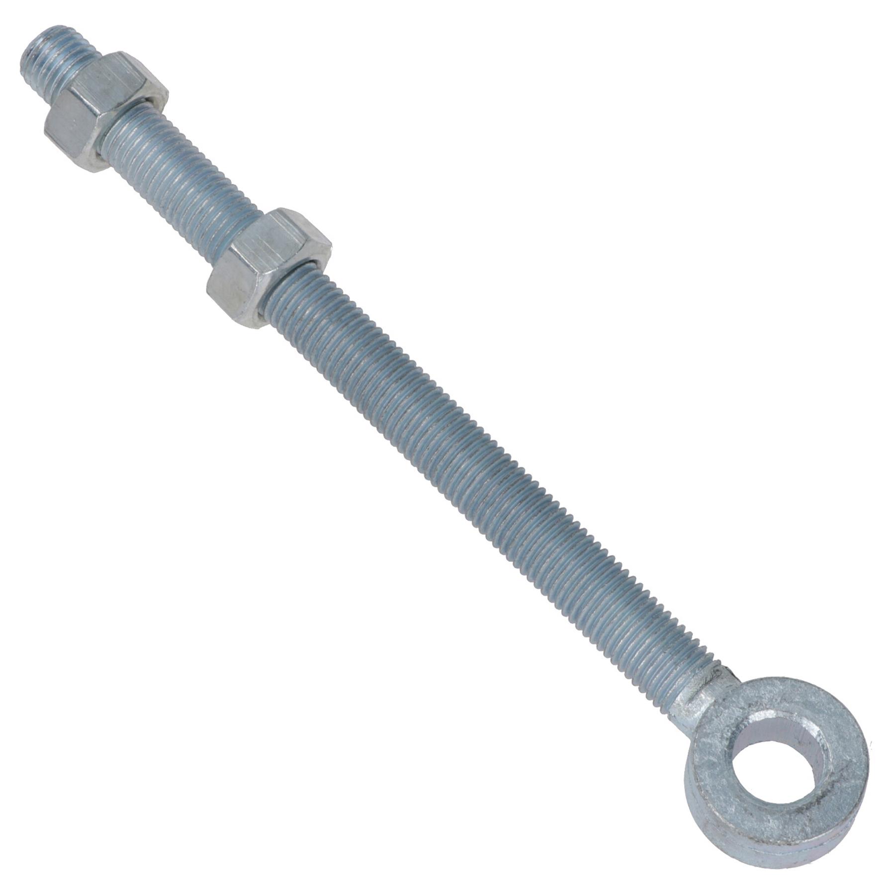 Swing Gate Long Eye Bolts Hinge + Nuts Adjustable Zinc Plated 12mm – 24mm - Picture 27 of 66