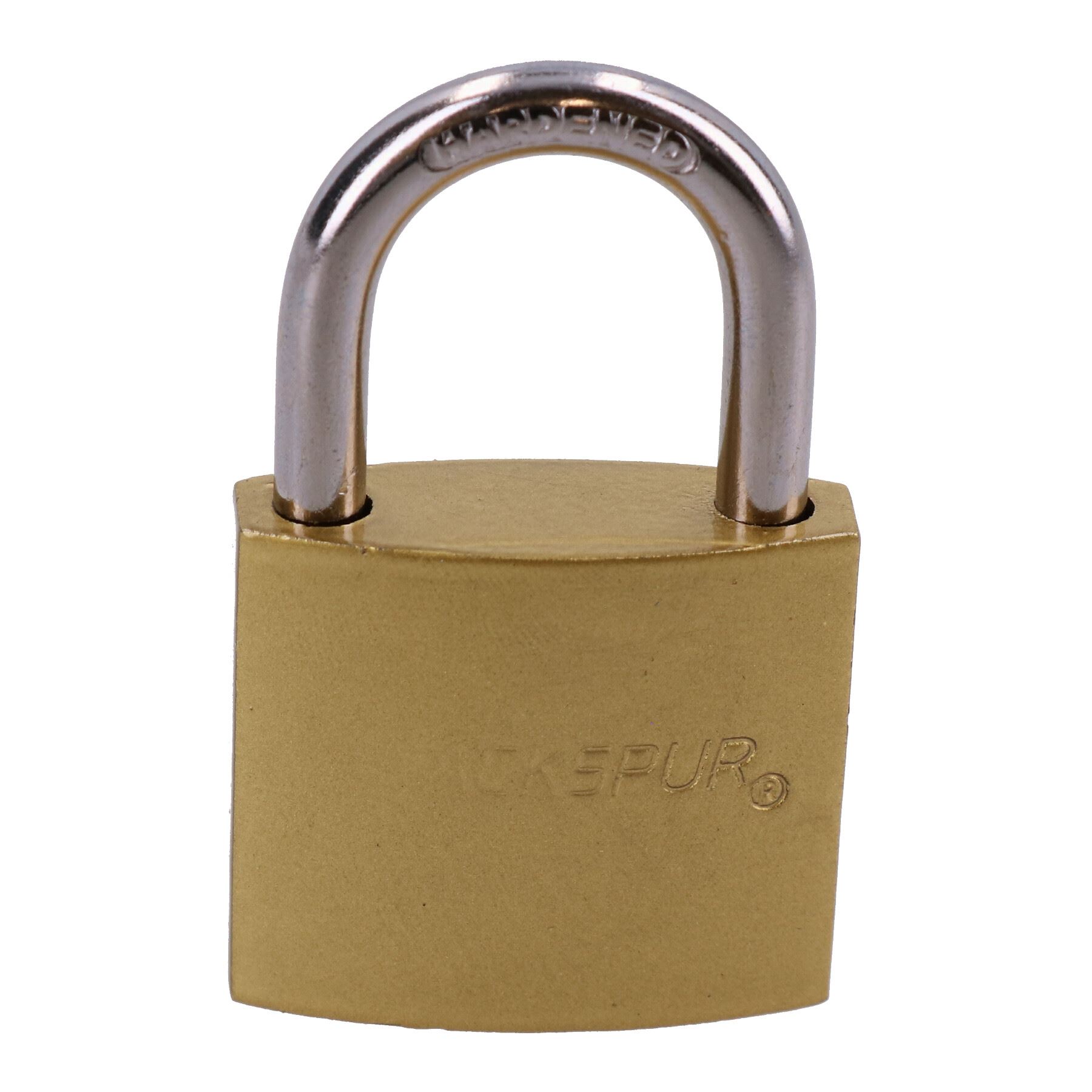 Heavy Duty 38mm Iron Brass Coated Padlock Security Lock Secure 3 Keys - Picture 3 of 12