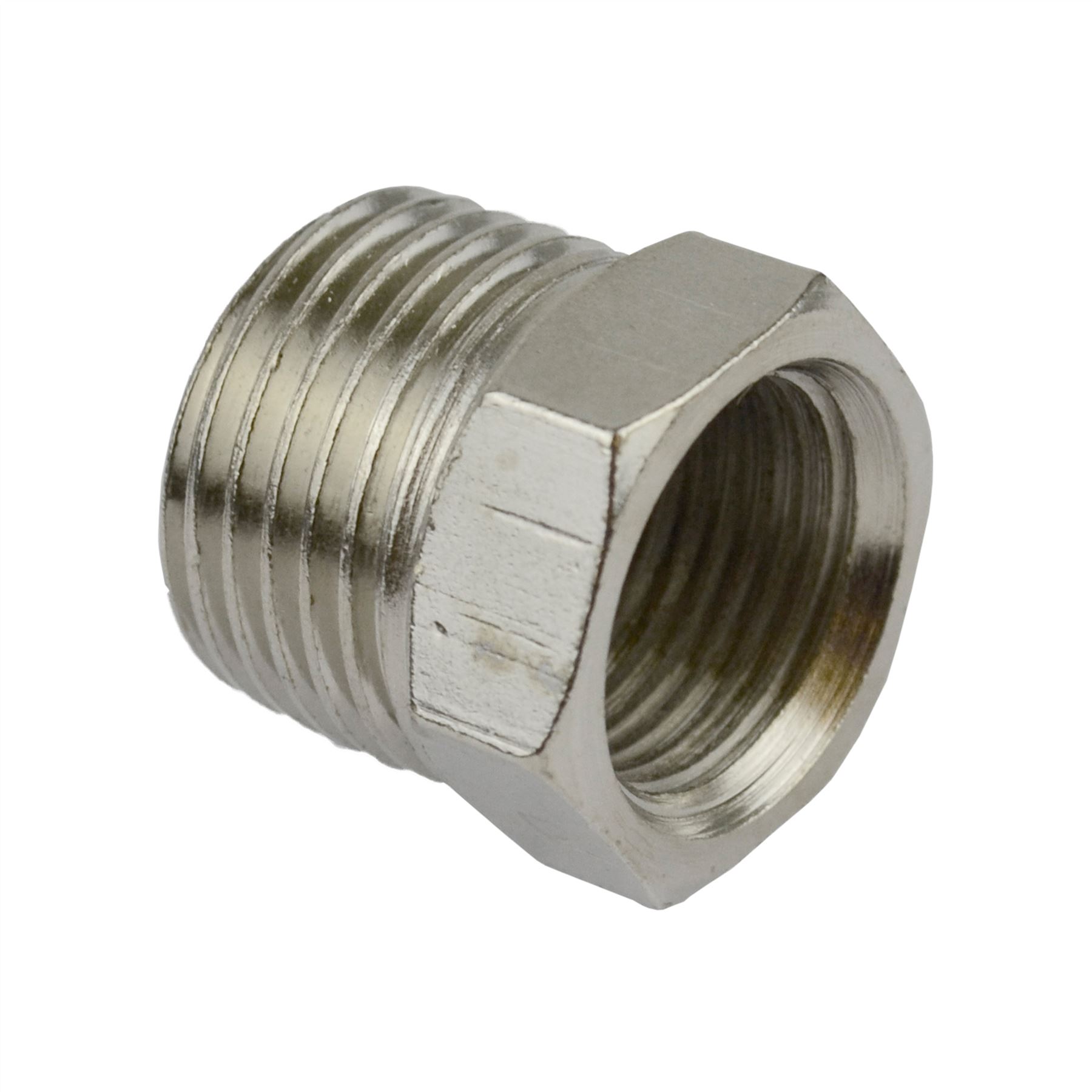 Conector de montaje adaptador de casquillo roscado de manguera de línea de aire hembra a macho BSP - Imagen 2 de 13