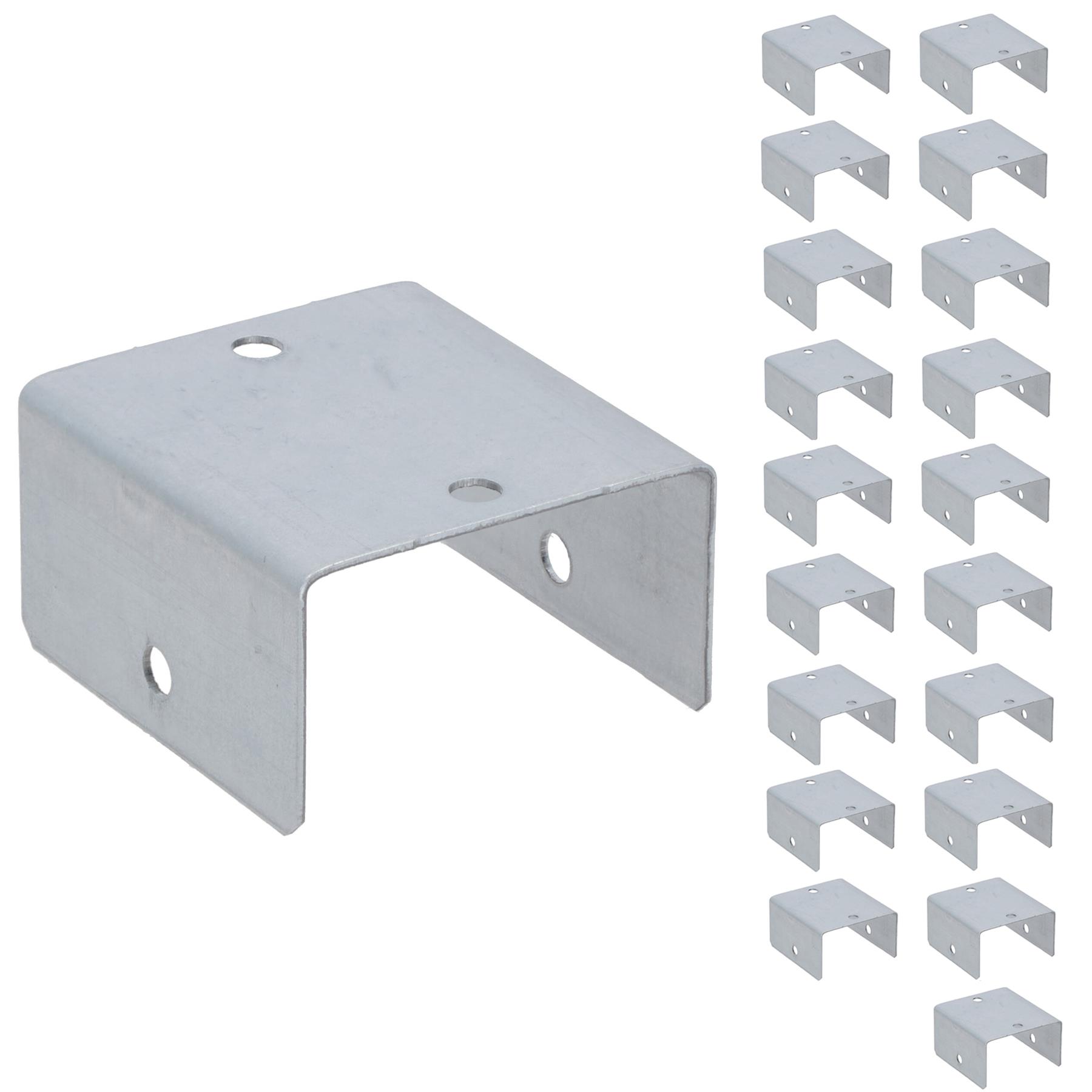 Clip de panel de valla 44 mm o 50 mm soporte de acero galvanizado soporte poste de enrejado - Imagen 44 de 52