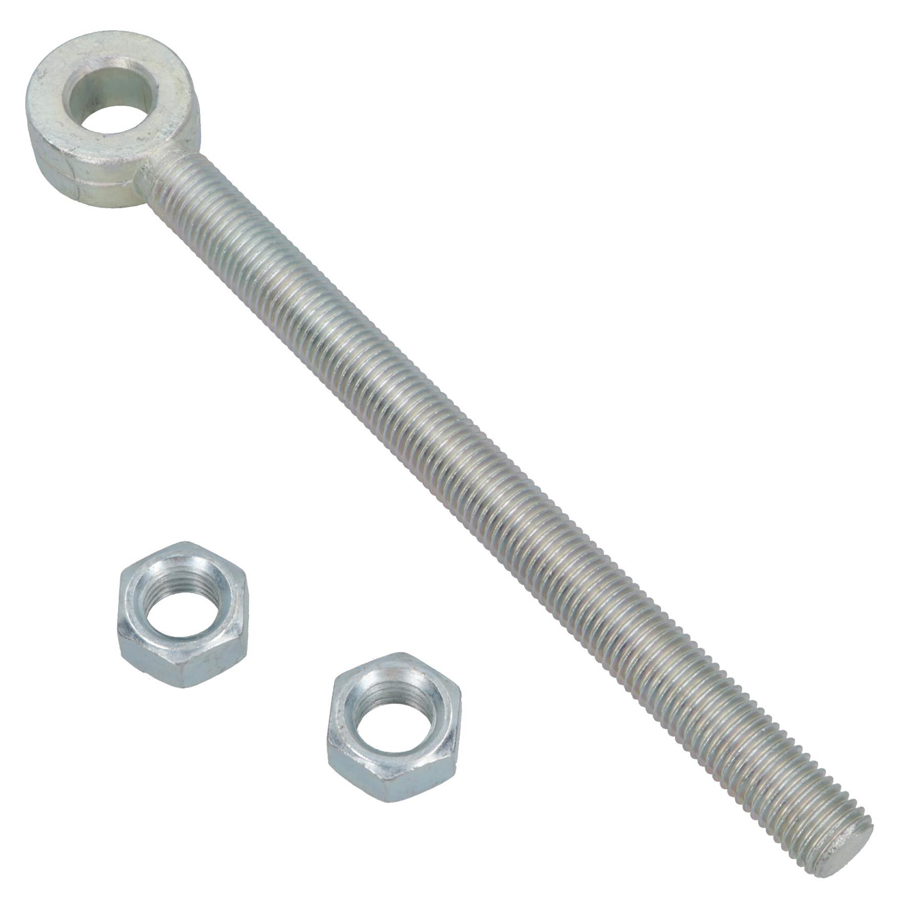 Swing Gate Long Eye Bolts Hinge + Nuts Adjustable Zinc Plated 12mm – 24mm - Picture 53 of 66