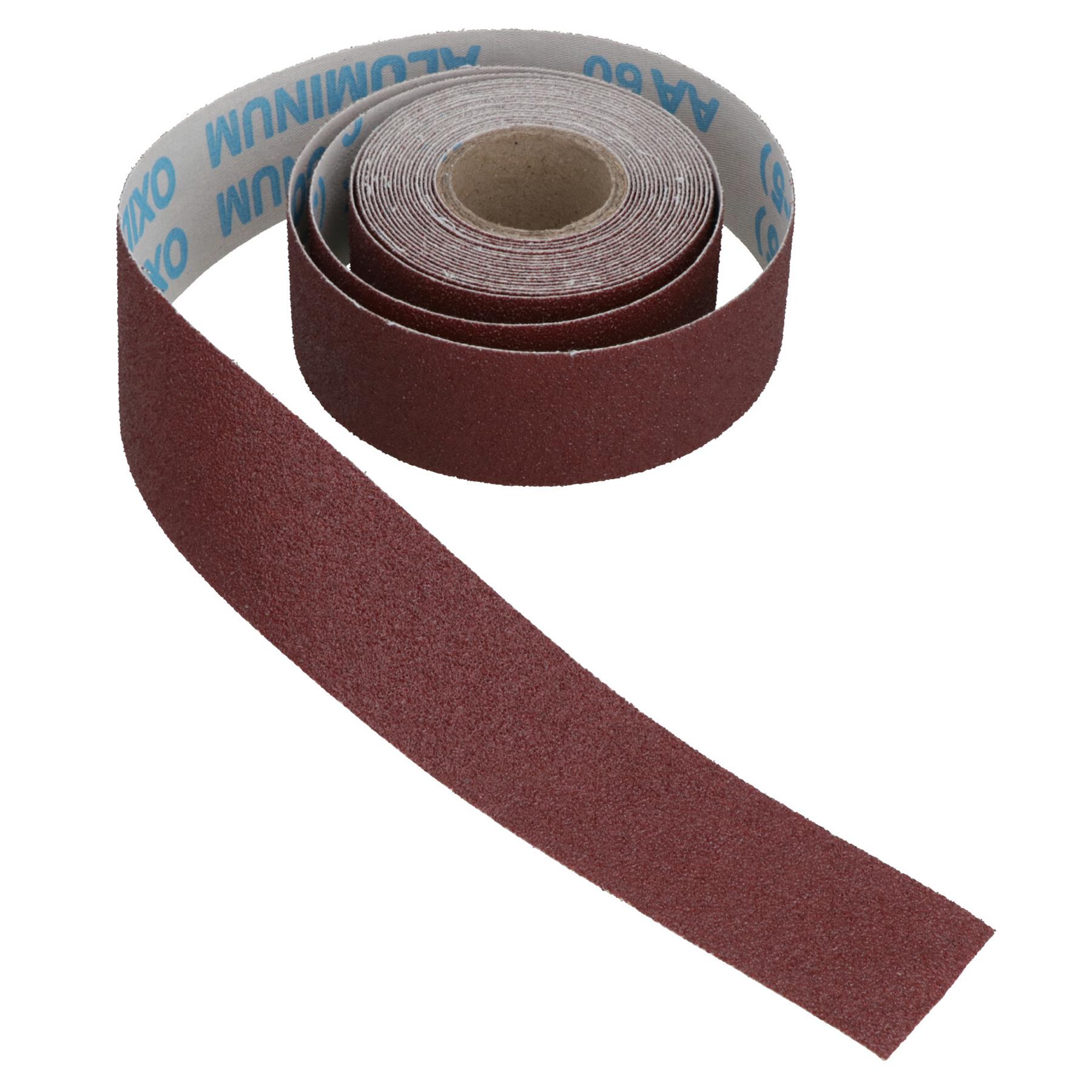 Rollo de tela de esmeril hoja de lijado abrasivo 60 grano 3,8 cm x 460 cm óxido de aluminio - Imagen 18 de 21