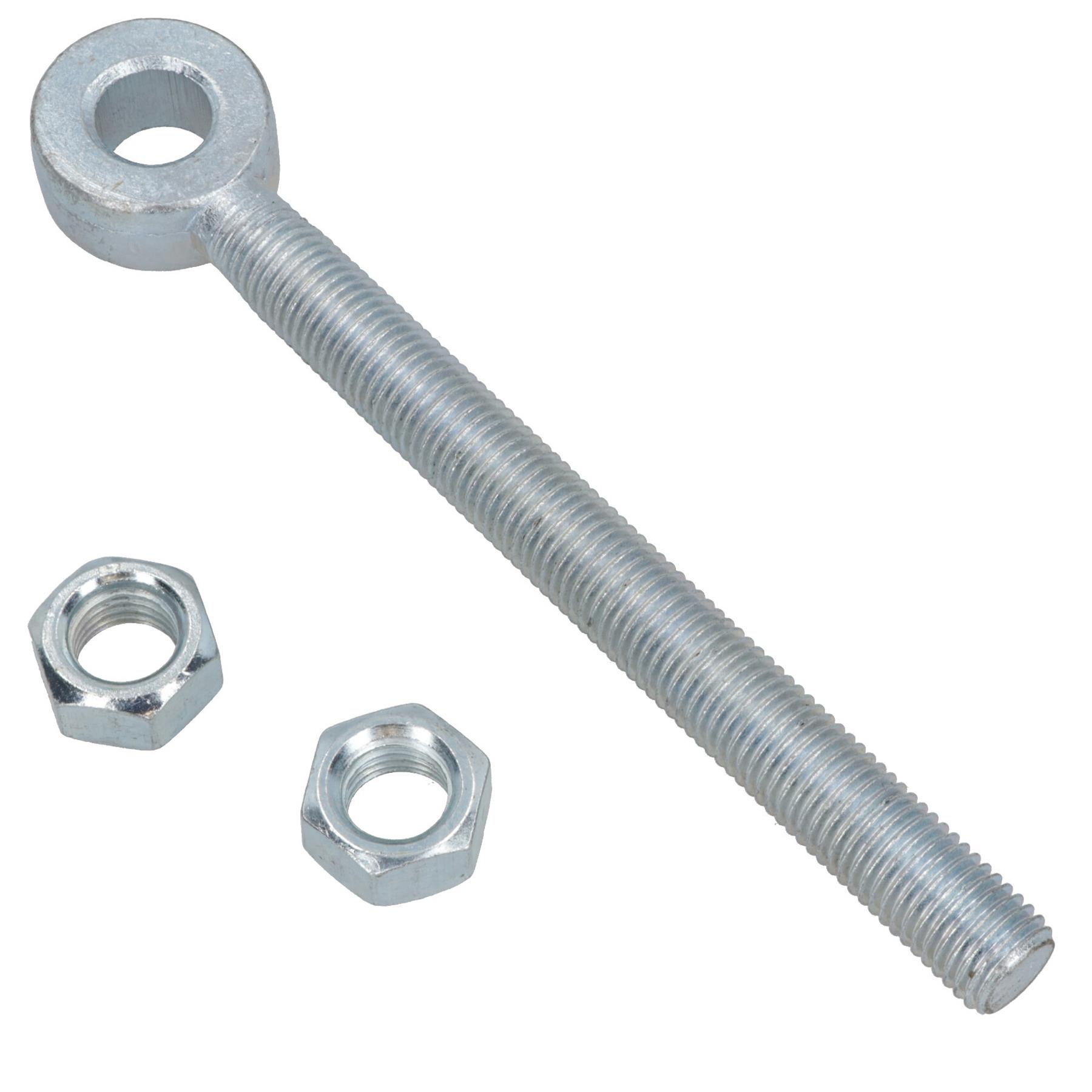 Swing Gate Long Eye Bolts Hinge + Nuts Adjustable Zinc Plated 12mm – 24mm - Picture 42 of 66