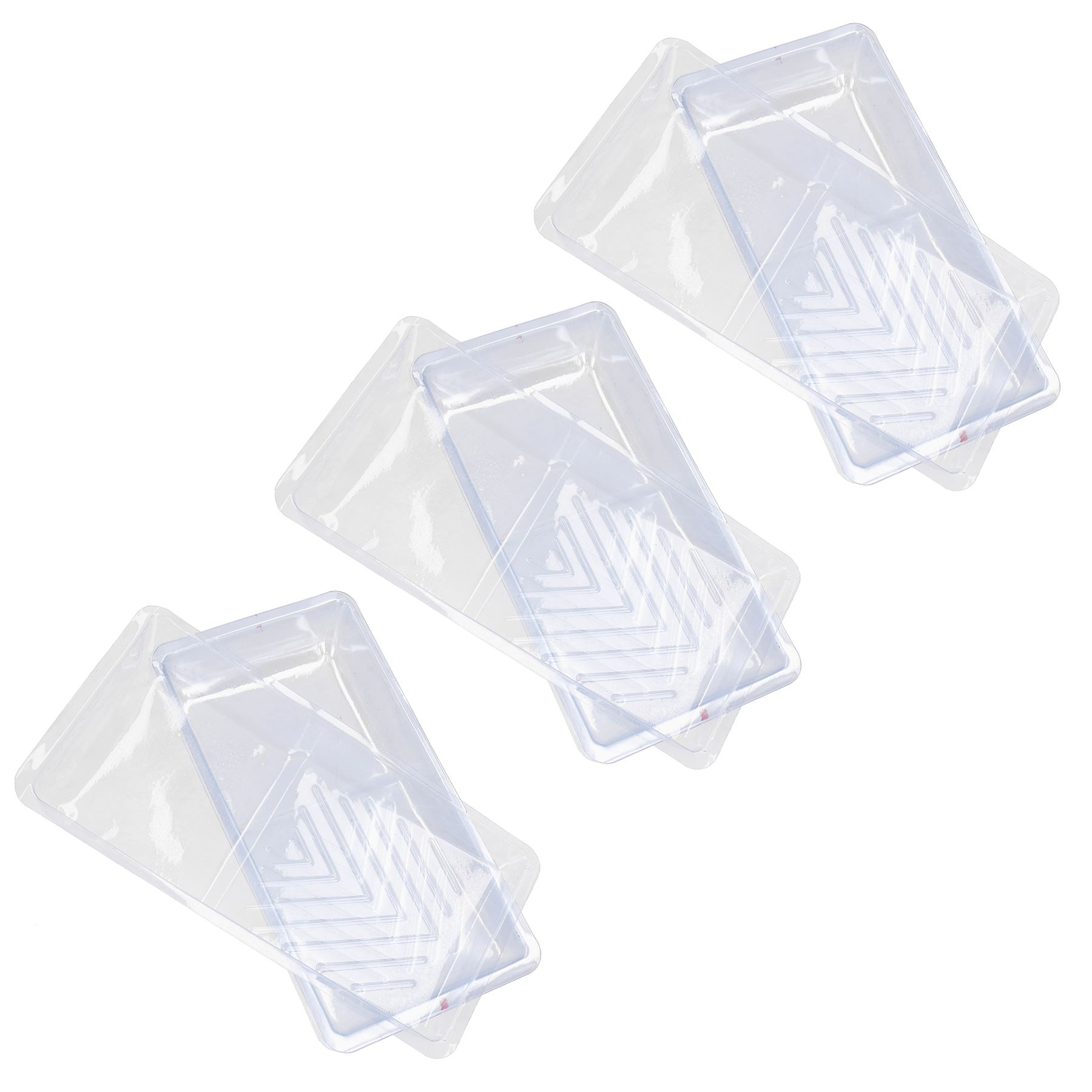 Forros de bandeja de rodillos desechables transparentes para bandejas de rodillos de 100 mm/4” - Imagen 7 de 9
