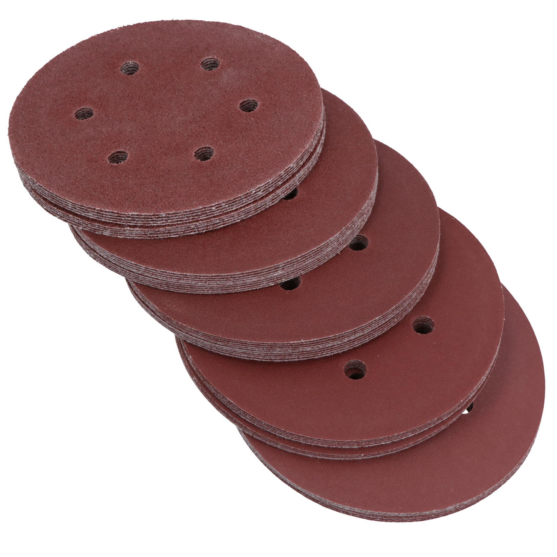 150mm Mixed Grit Hook And Loop Sanding Discs For DA Orbital Sanders
