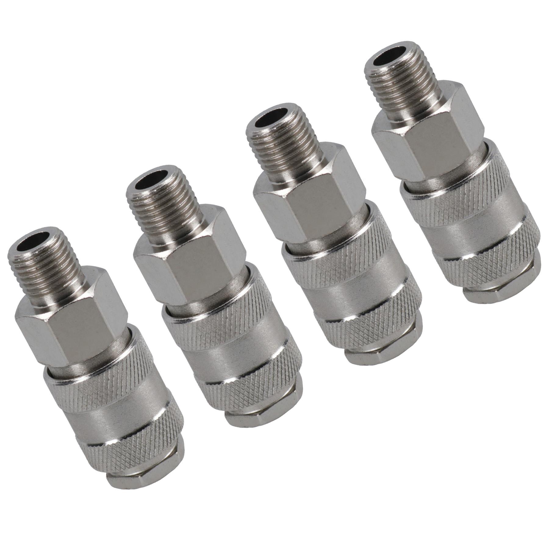 Connettore accoppiatore tubo sgancio rapido Euro Air Line 1/4 BSP filetto maschio - Foto 13 di 36