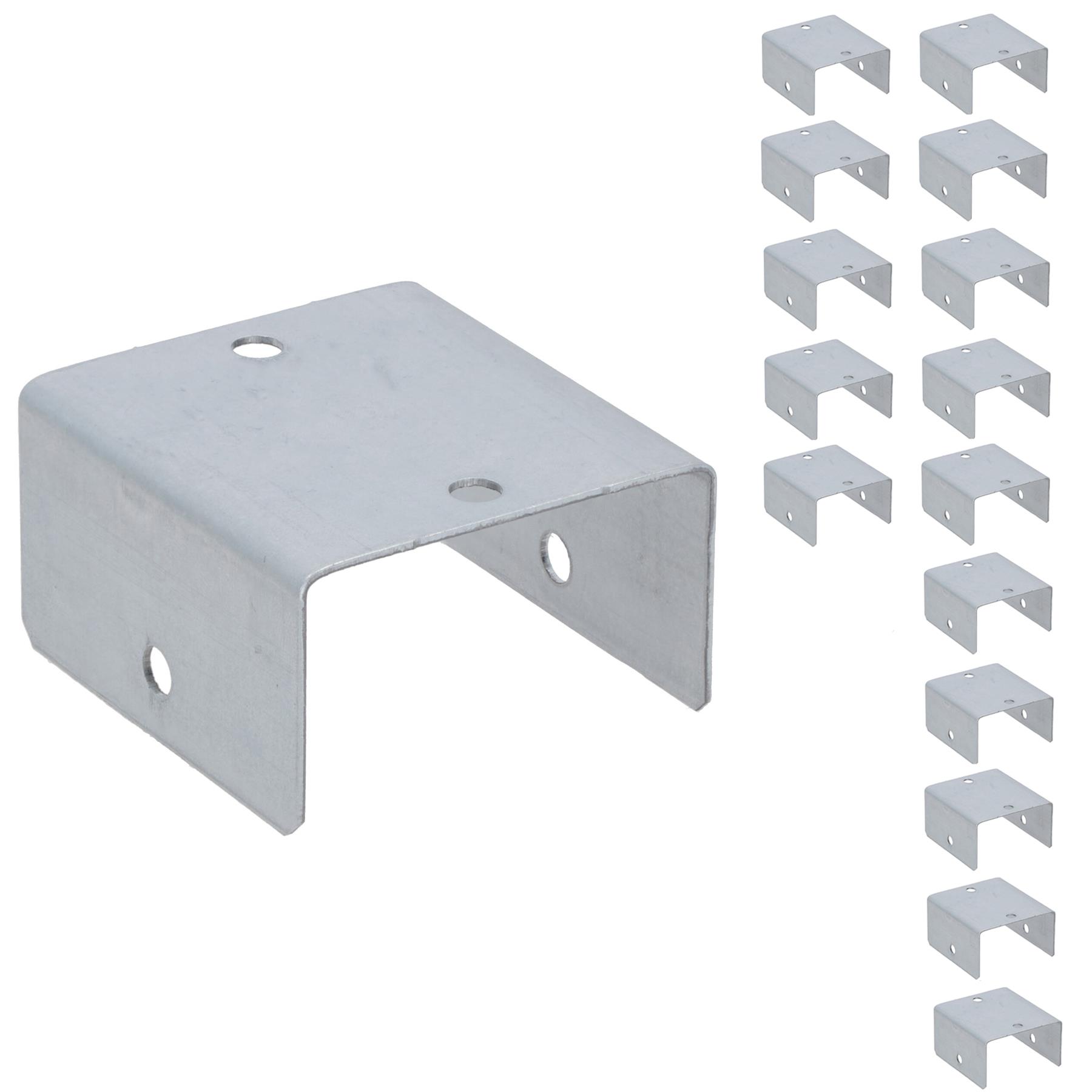 Clip de panel de valla 44 mm o 50 mm soporte de acero galvanizado soporte poste de enrejado - Imagen 35 de 52