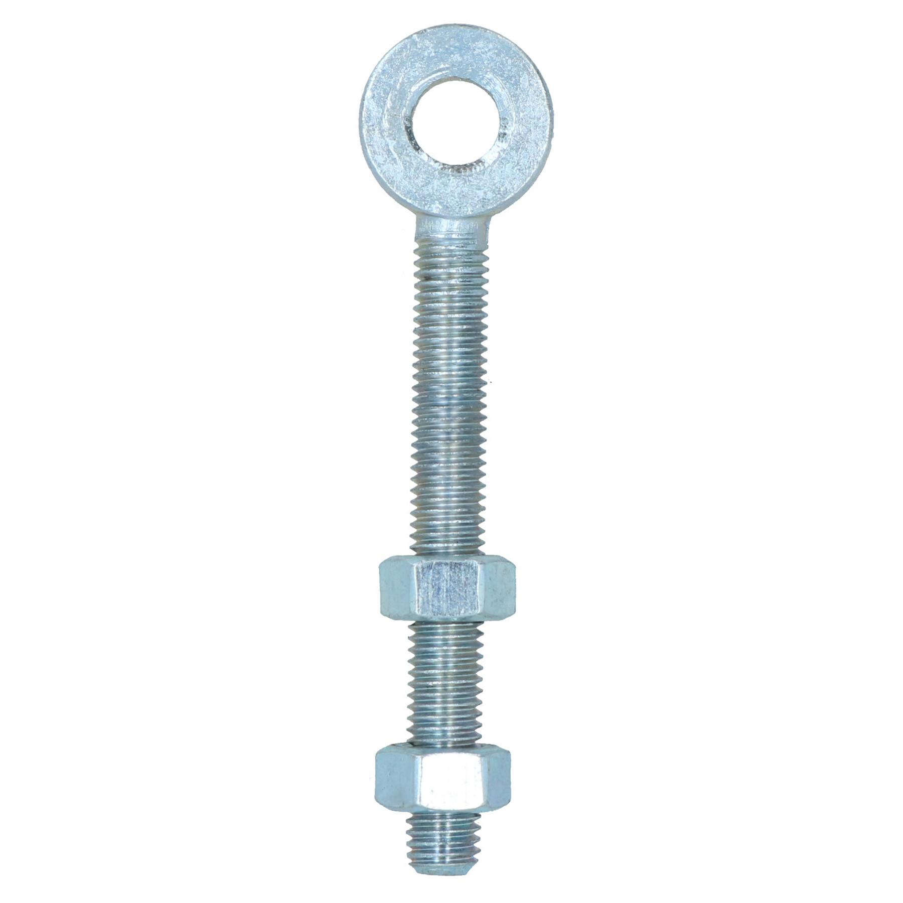 Puerta batiente pernos de ojo largo bisagra + tuercas ajustables enchapados en zinc 12 x 150 mm - Imagen 15 de 26
