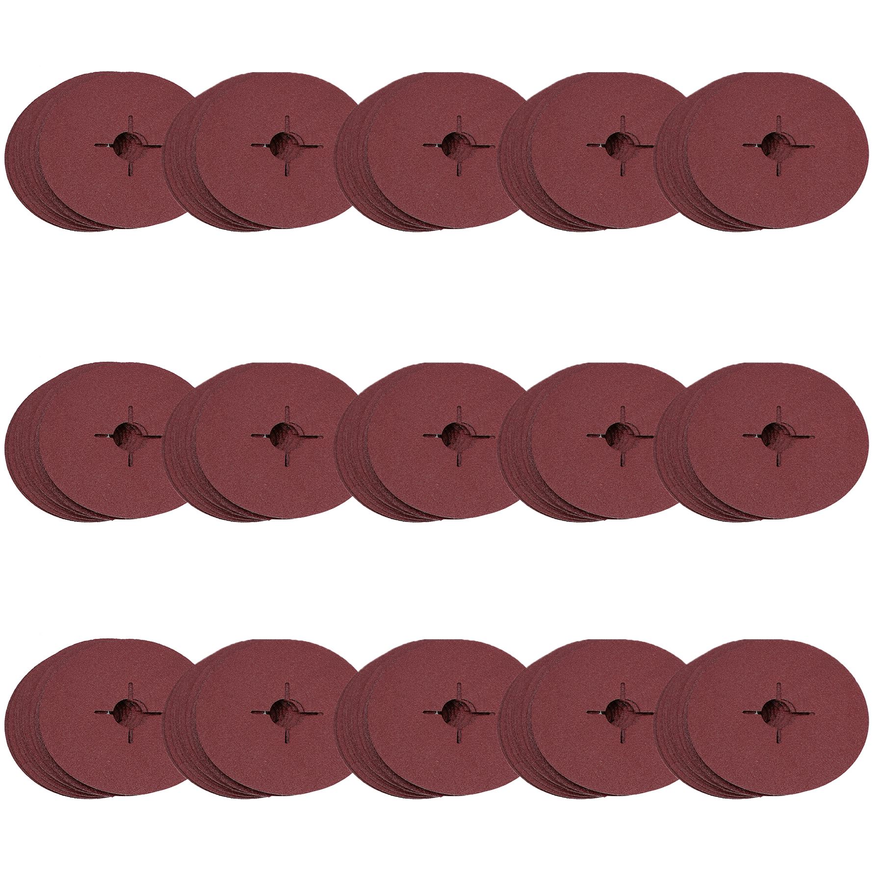 115mm Fibre Sanding Discs 60 Grit Medium Disc For 4-1/2” Backing Pad - Picture 10 of 10